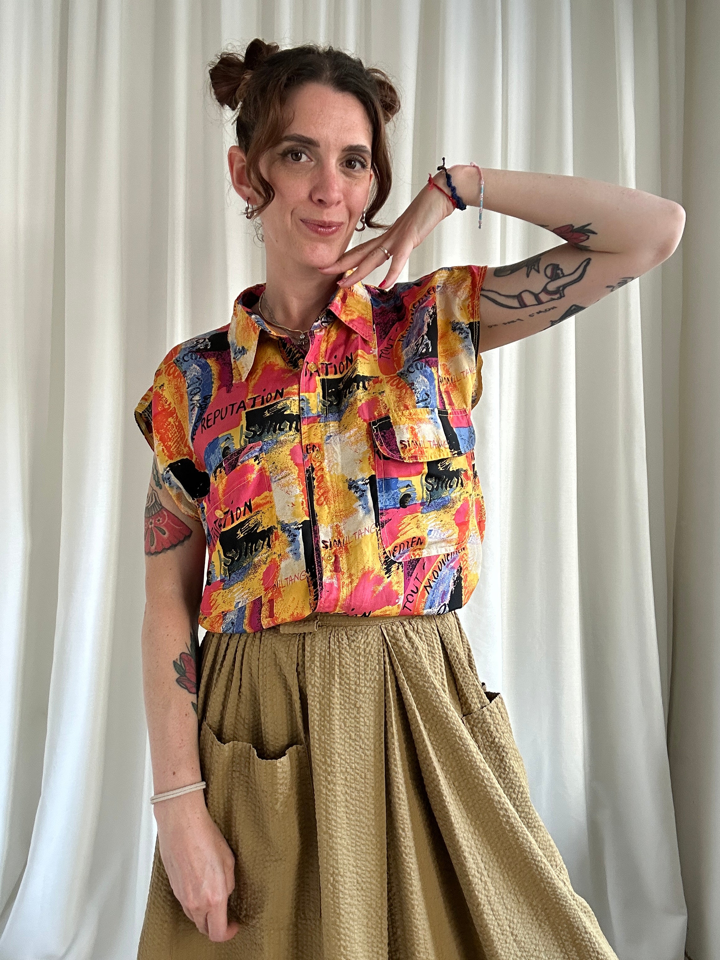 Reputation silk shirt