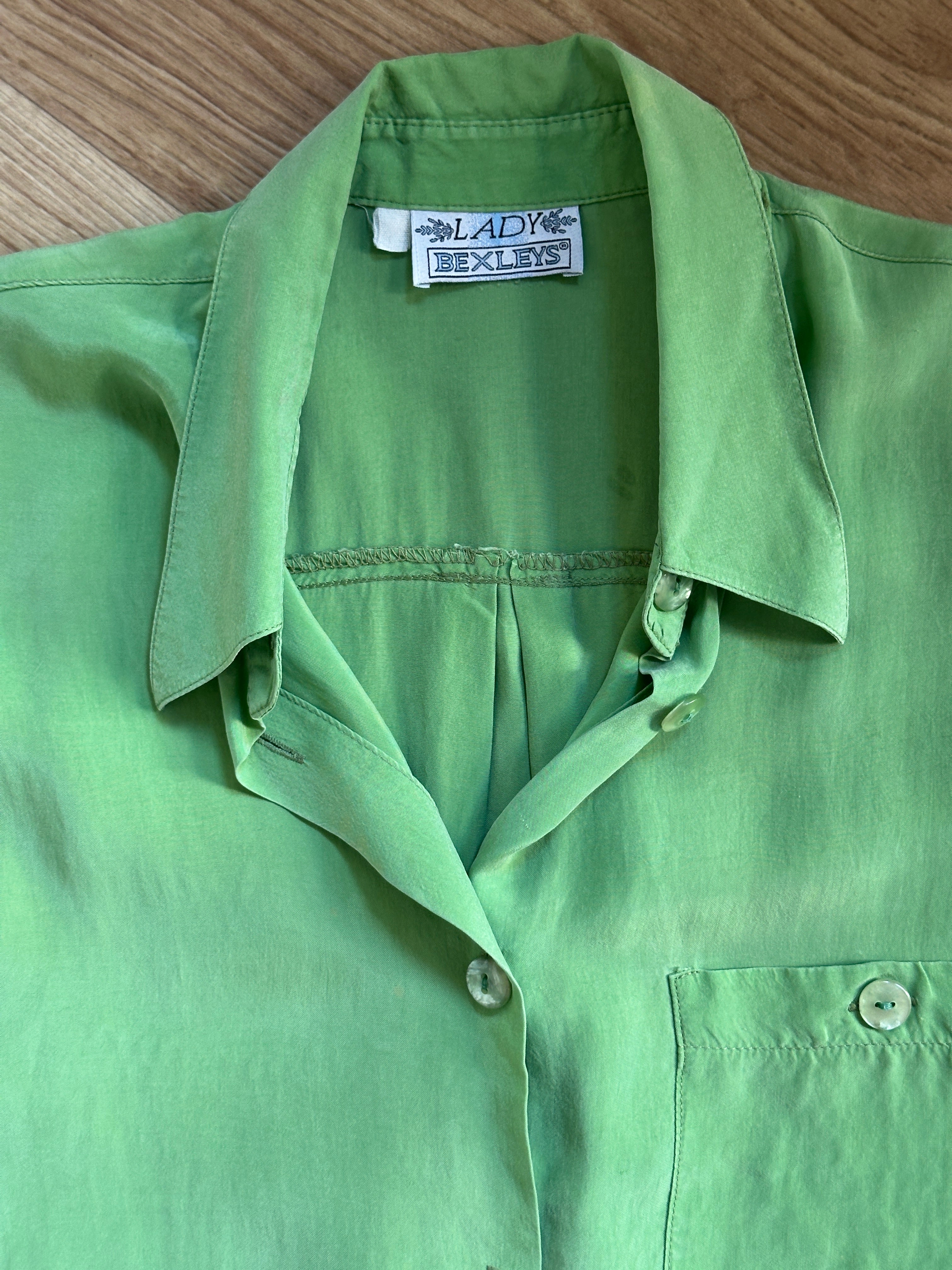 Menta cupro shirt
