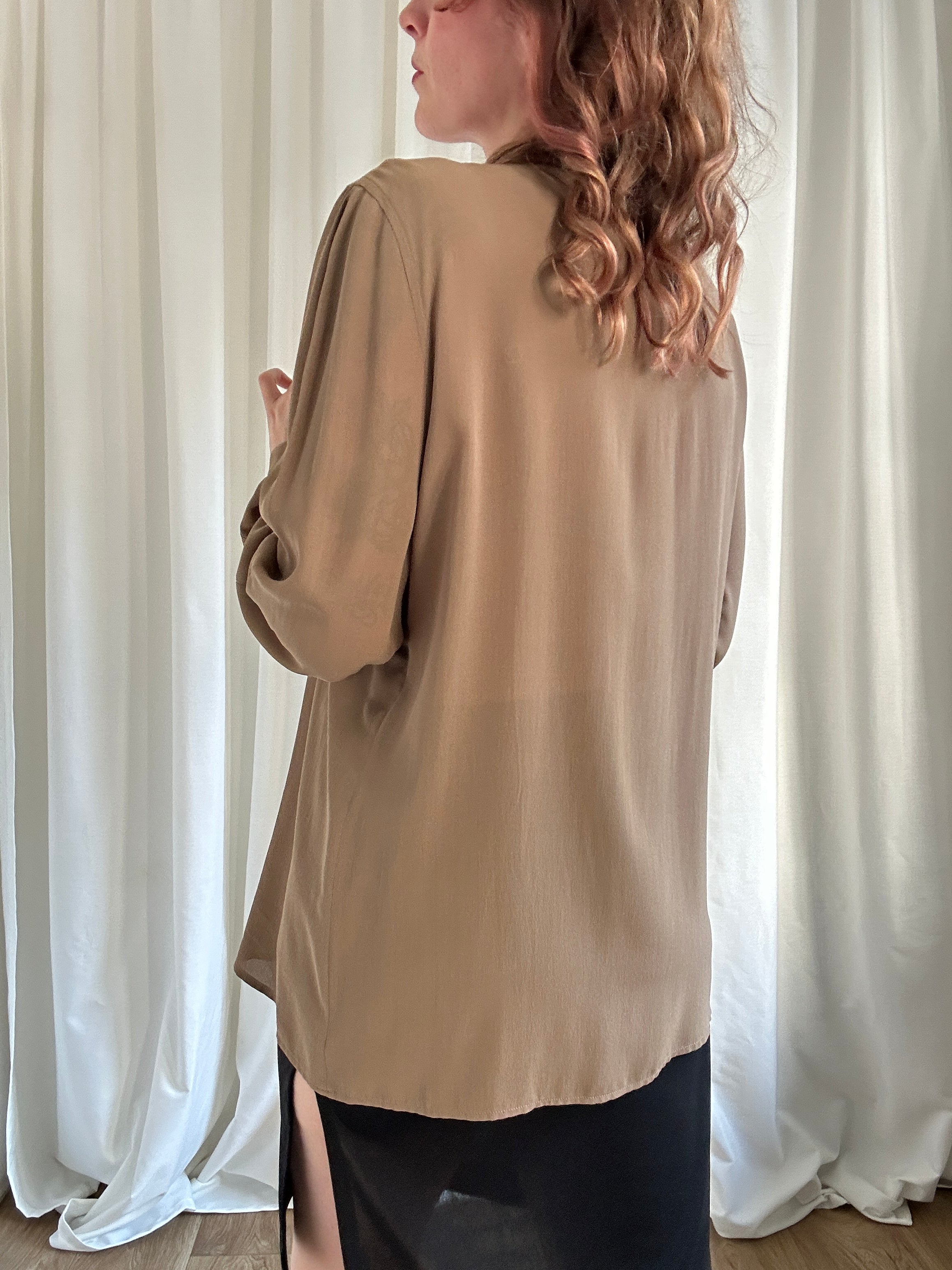 Armani kiwi silk shirt