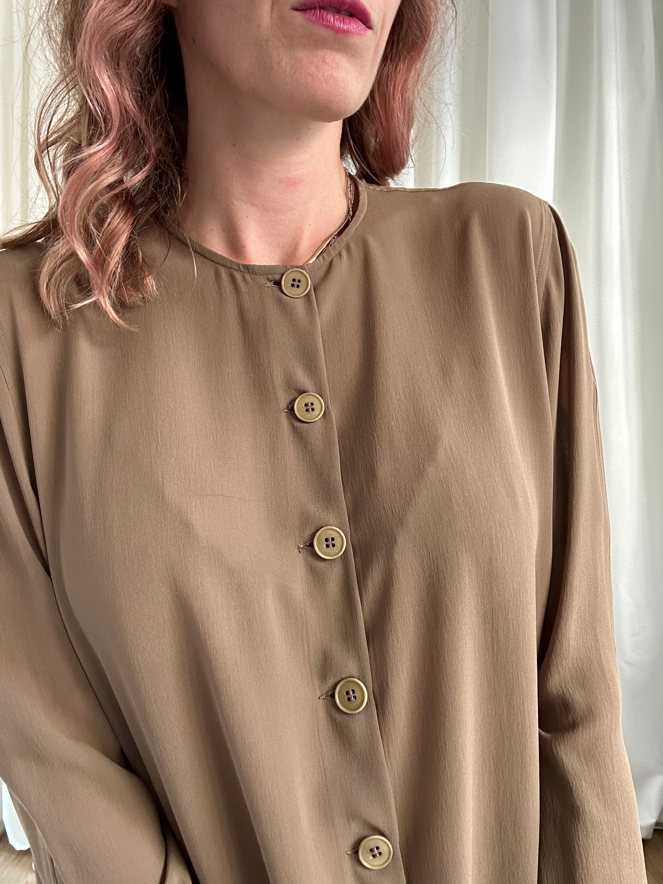 Armani kiwi silk shirt