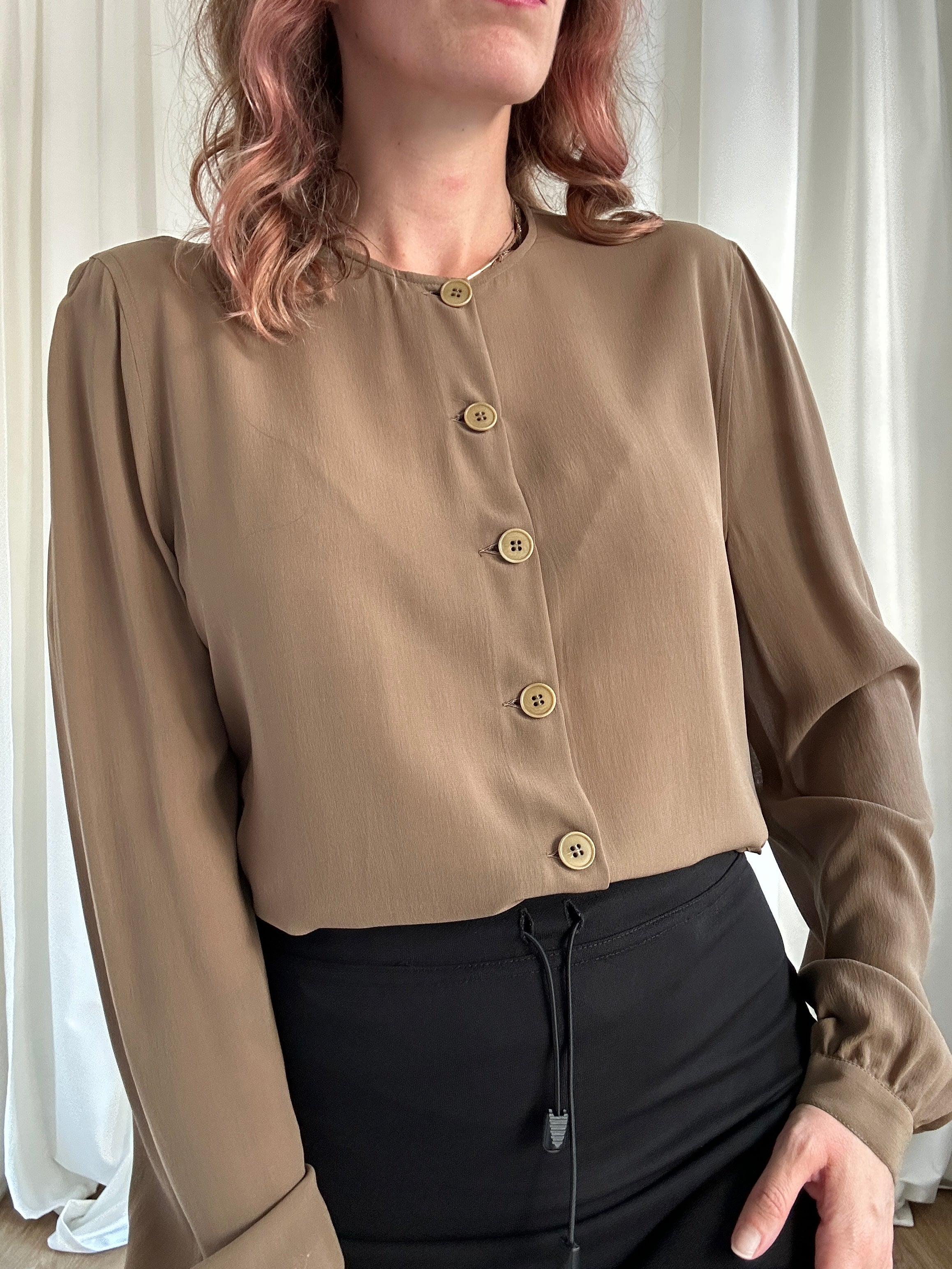 Armani kiwi silk shirt