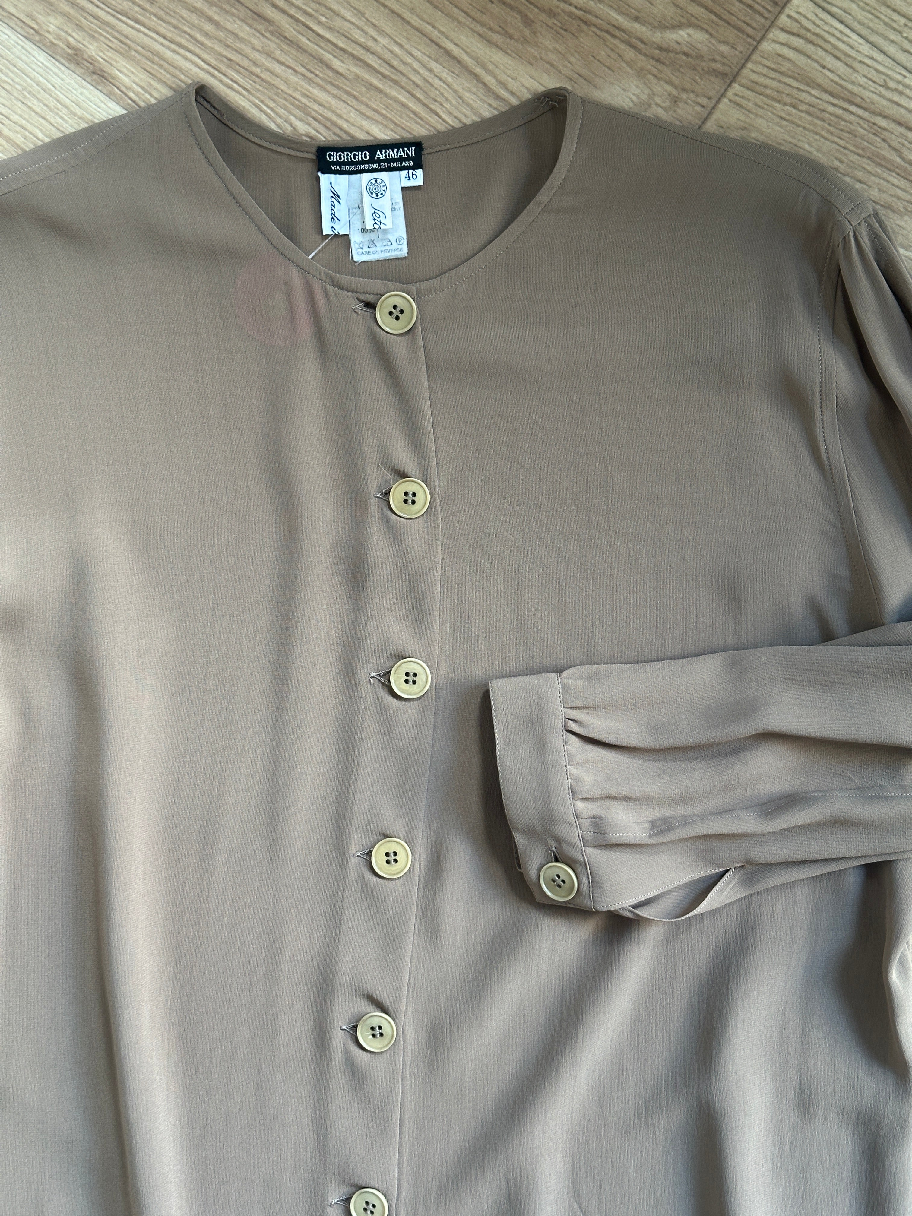 Armani kiwi silk shirt