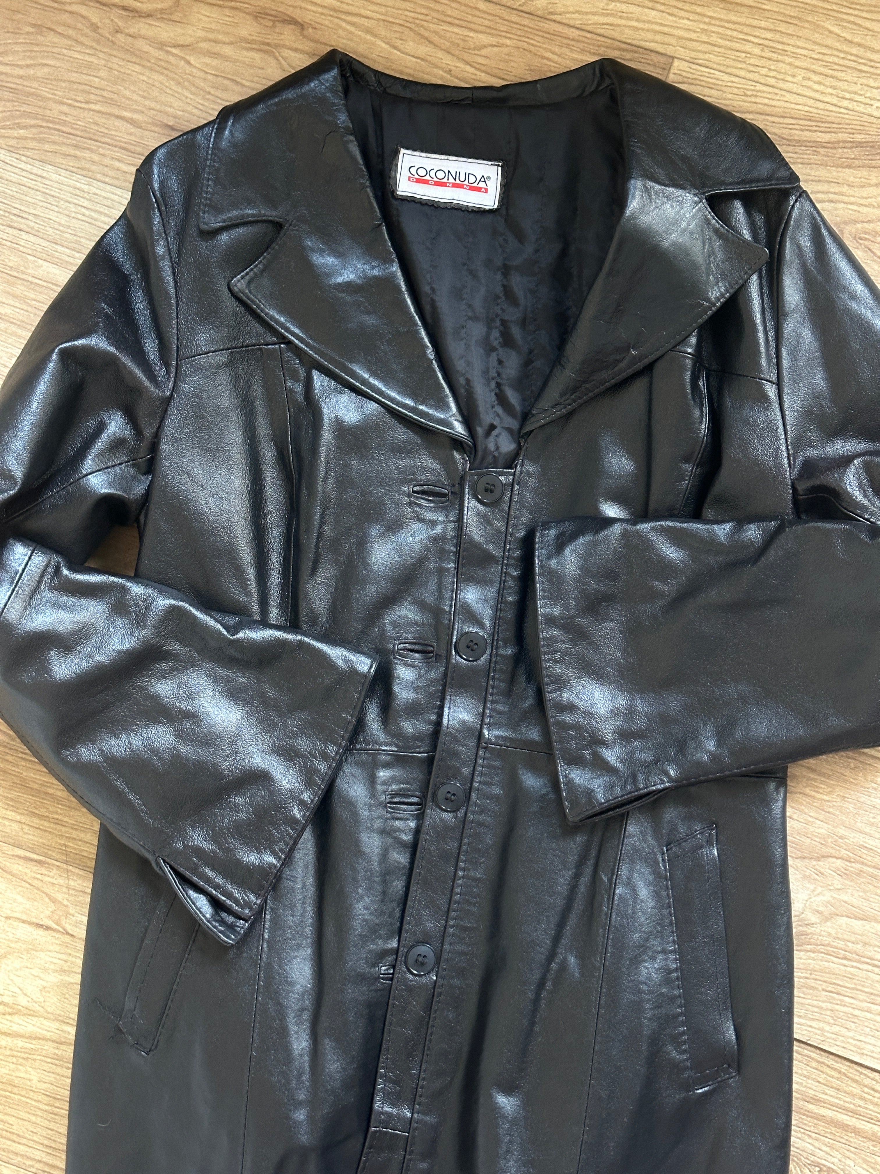 Coco Leather Coat