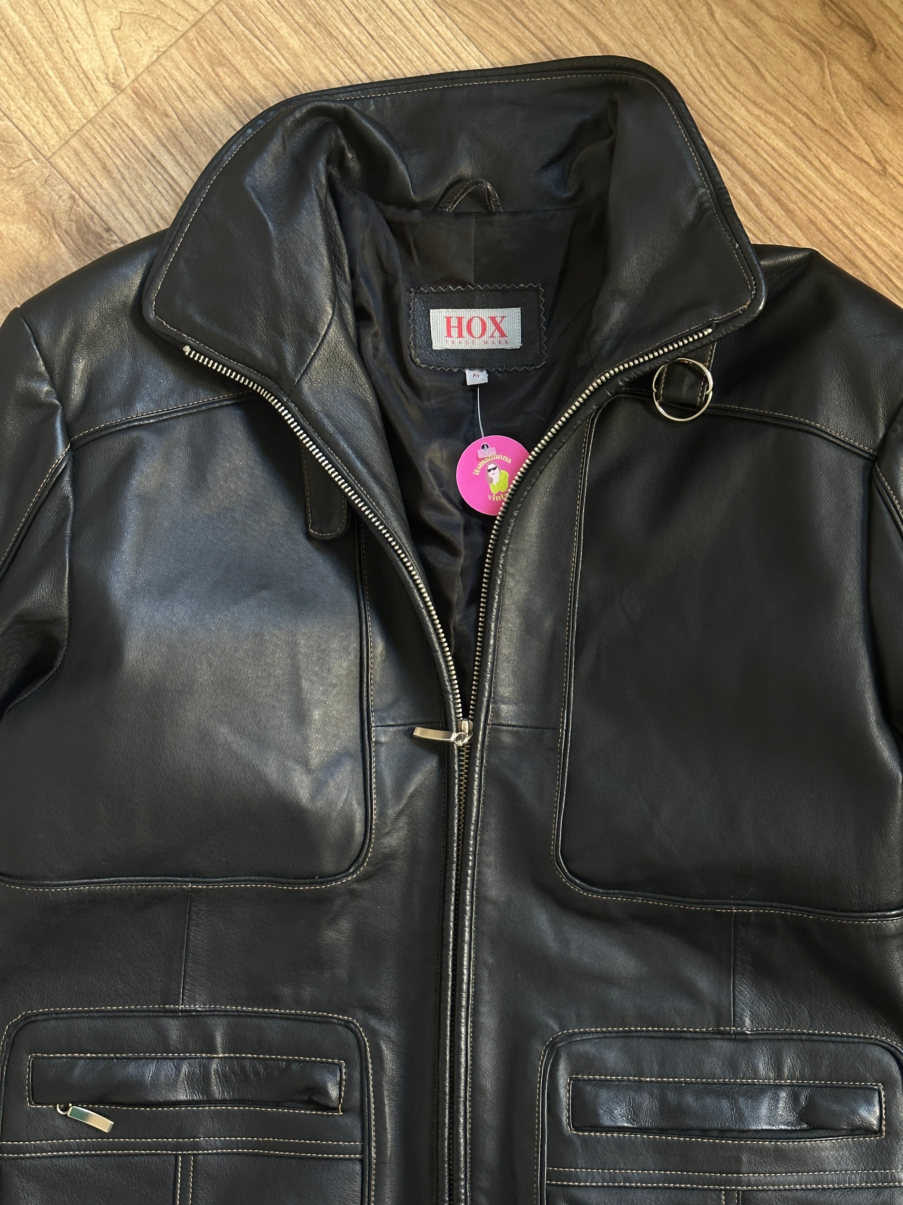 Impuntata Leather Jacket