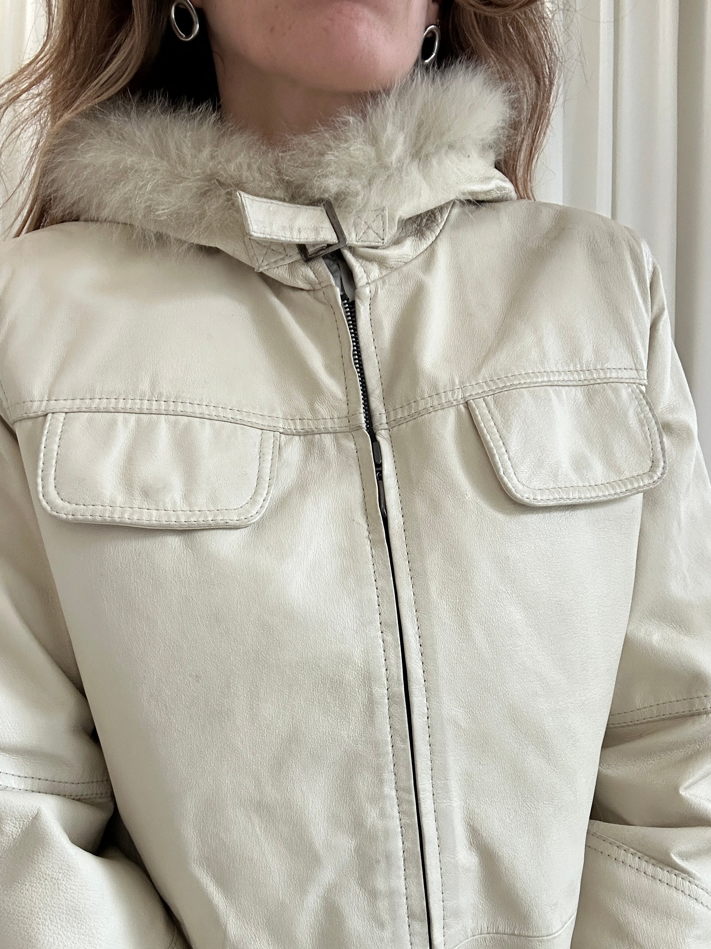 Milk Leather Jacket