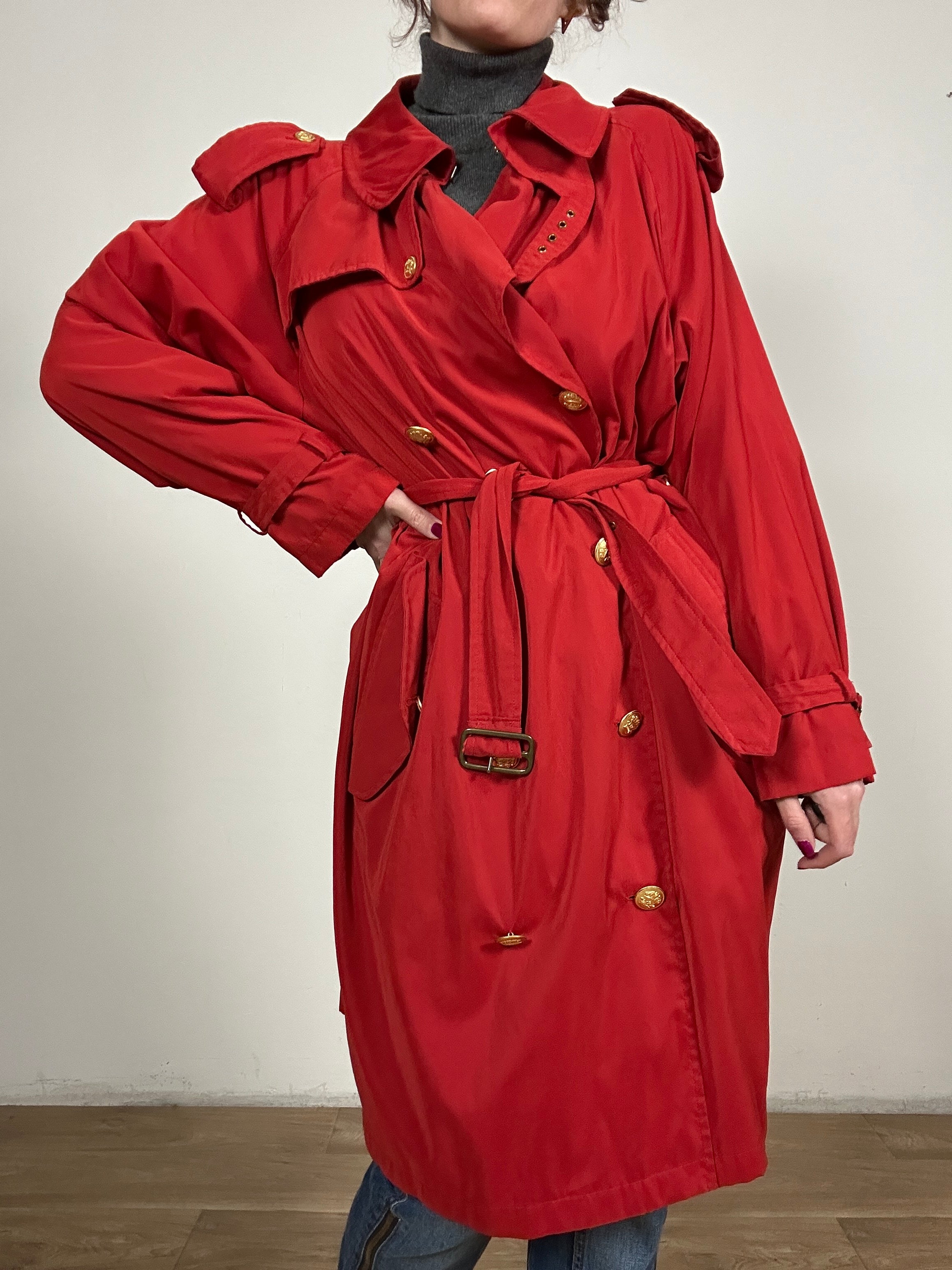 Cherry Ralph Lauren trench