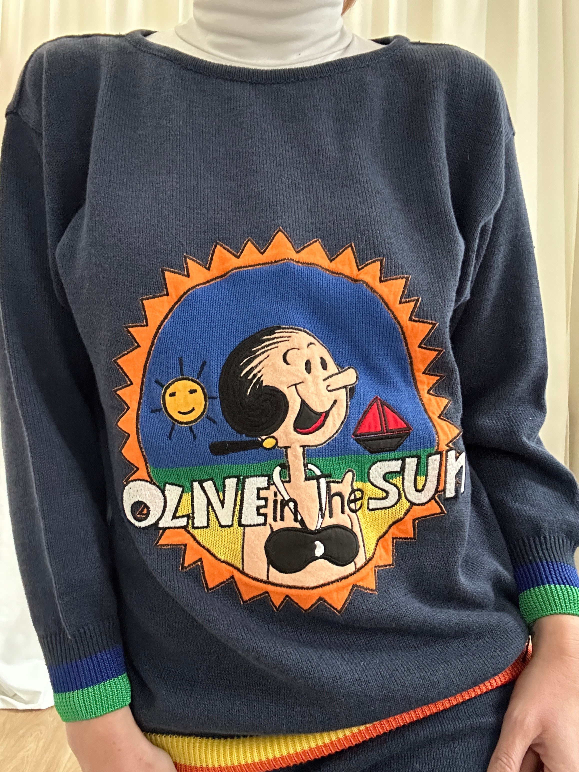 Olivia in the Sun sweater