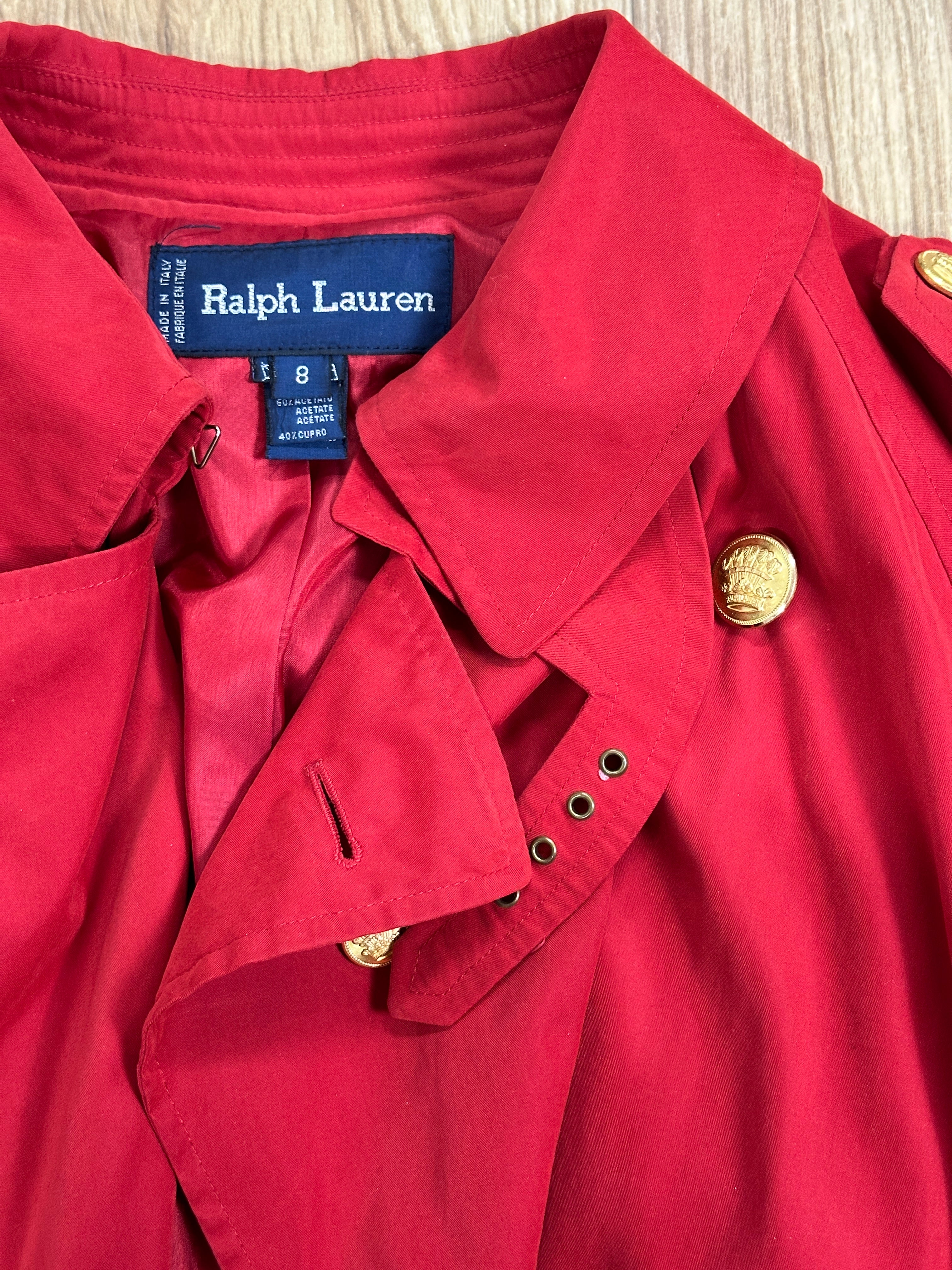 Cherry Ralph Lauren trench