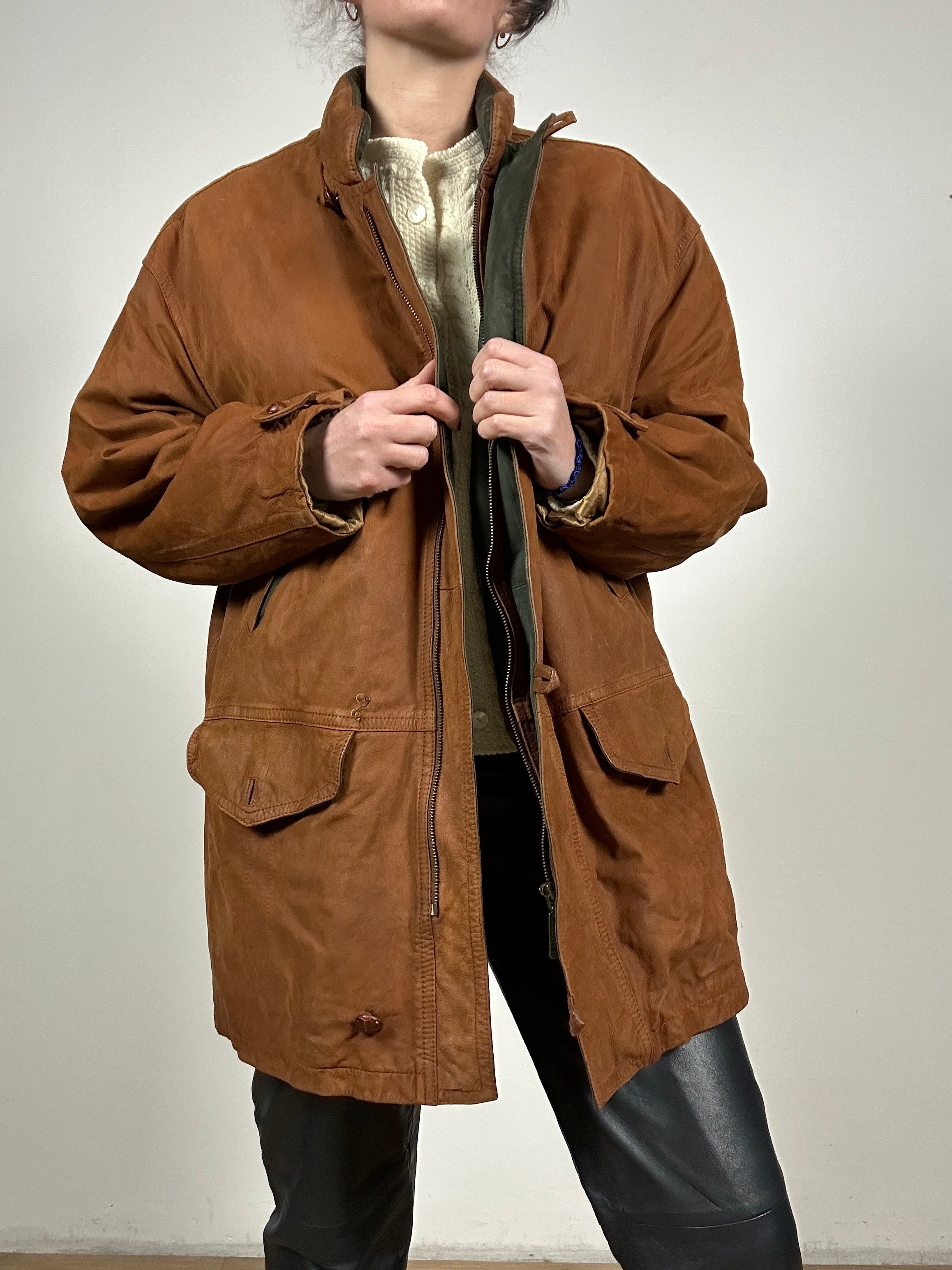 Burberrys’ leather jacket