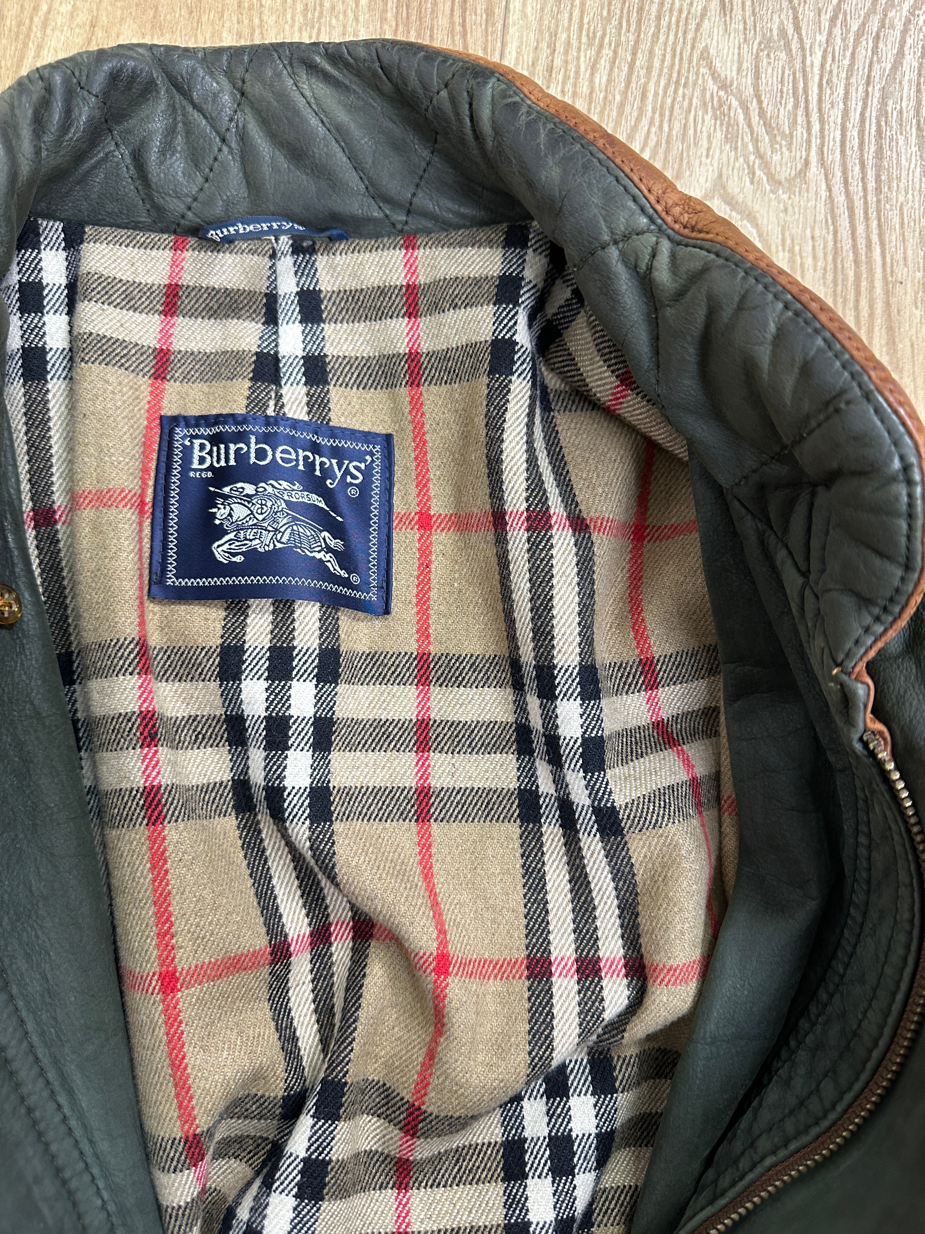 Burberrys’ leather jacket