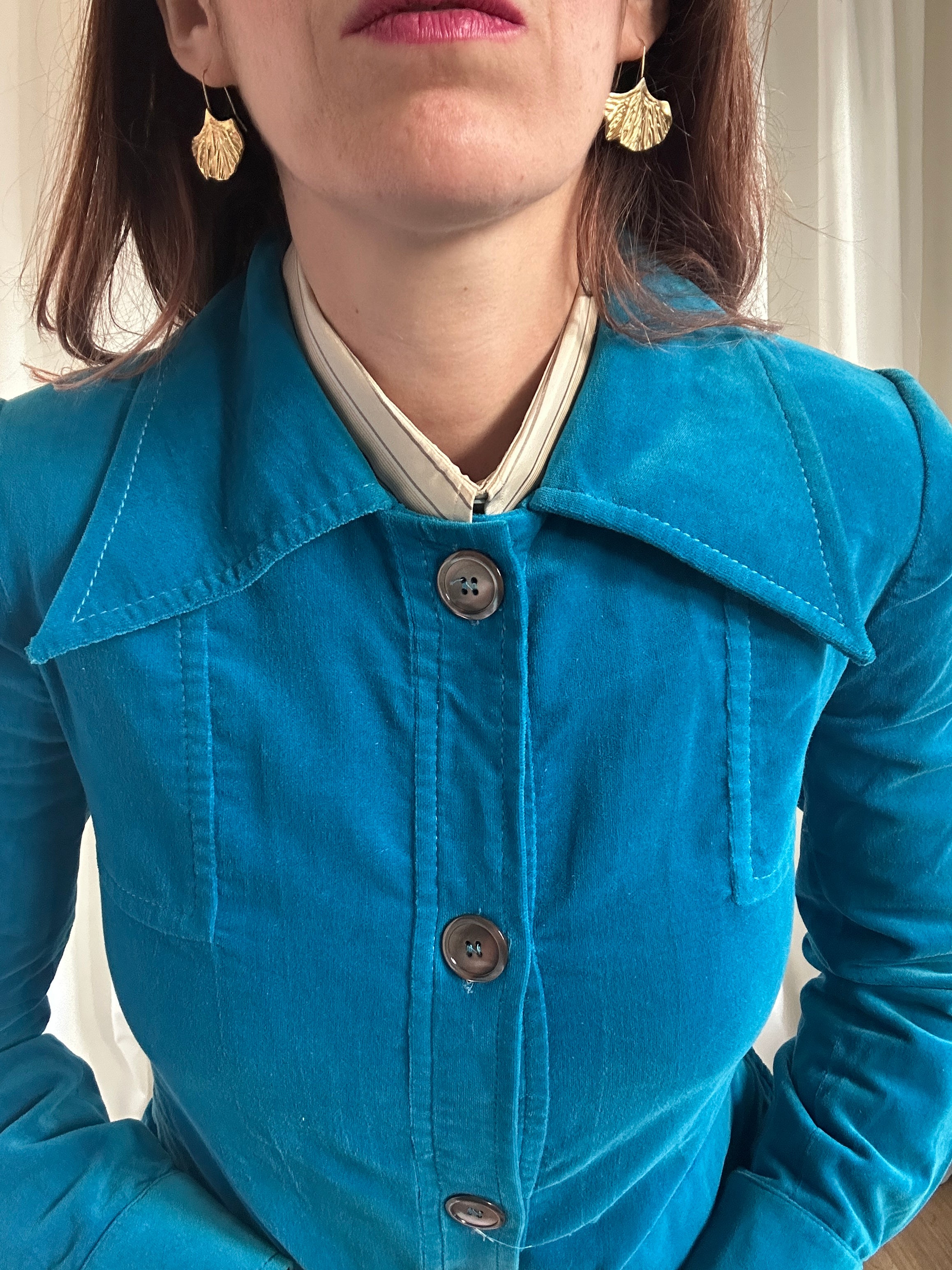 Turchese Velluto Blazer