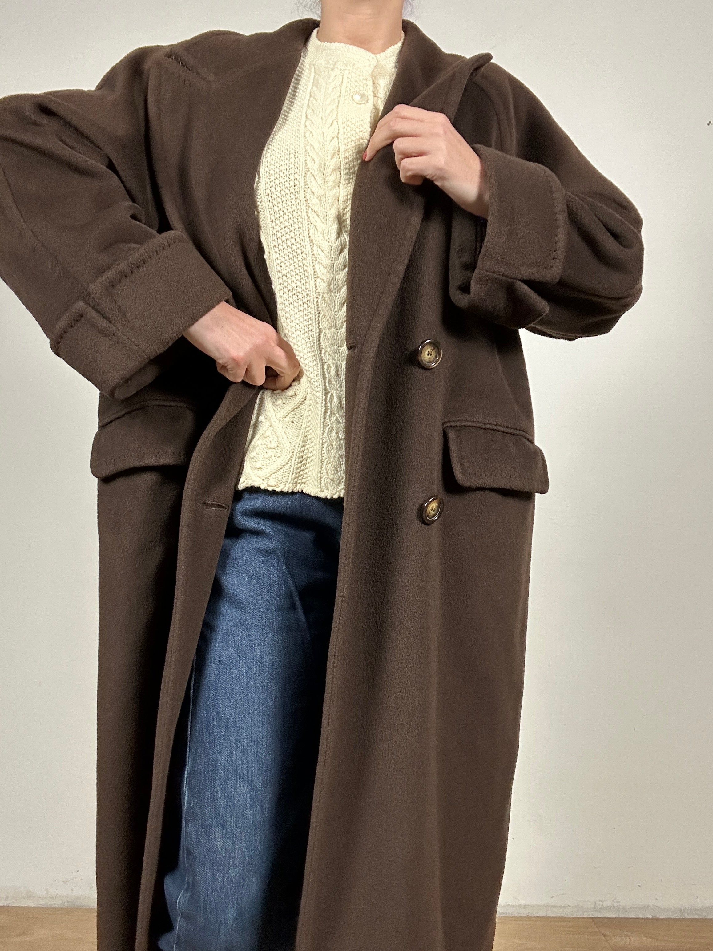 MaxMara chocolate coat