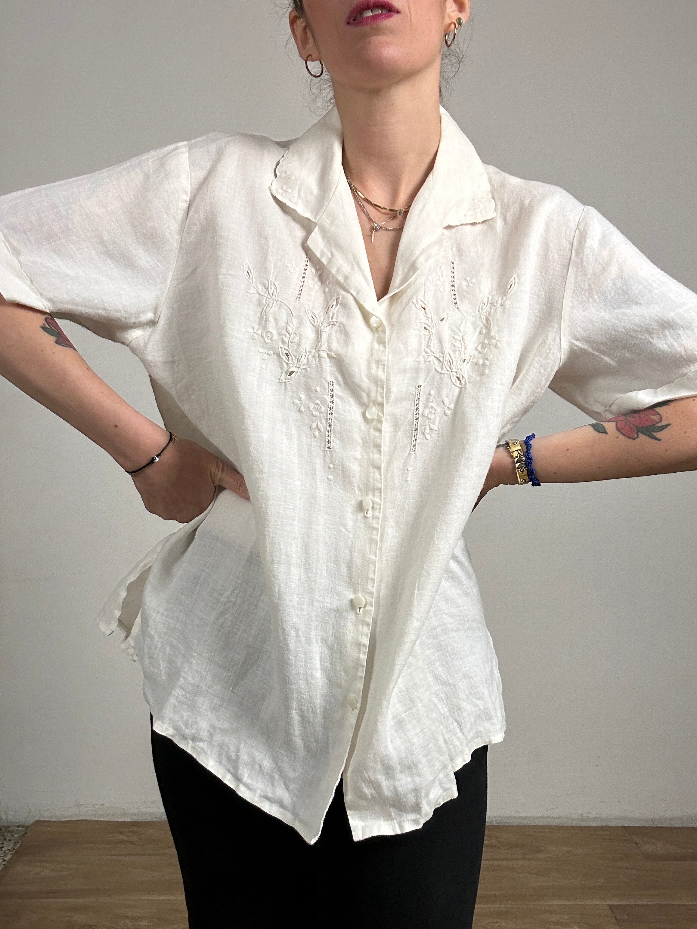 La lino bianca shirt