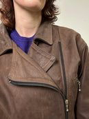 Biker brown jacket