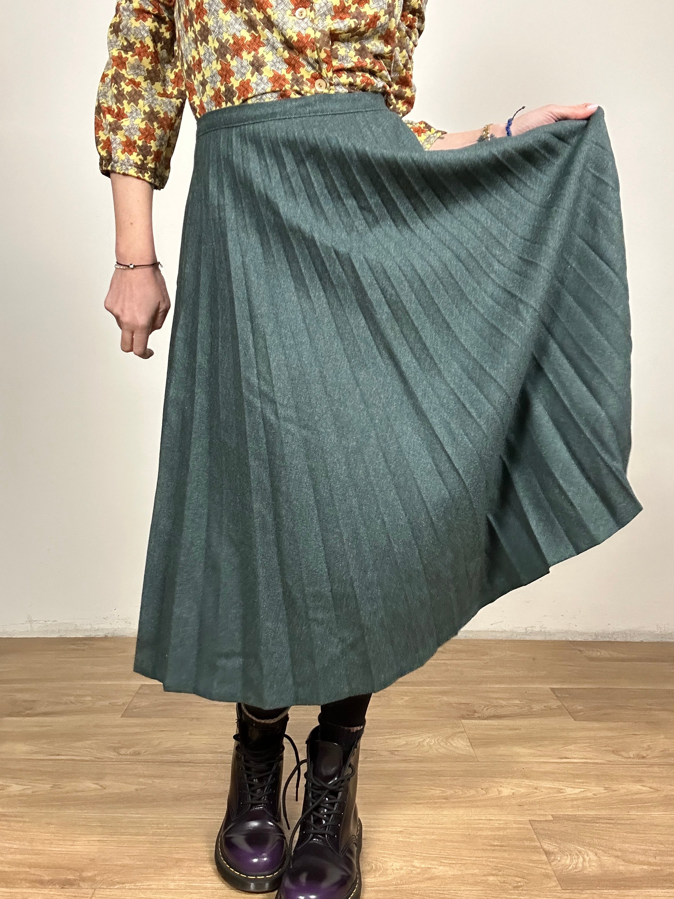 Wheel midi skirt