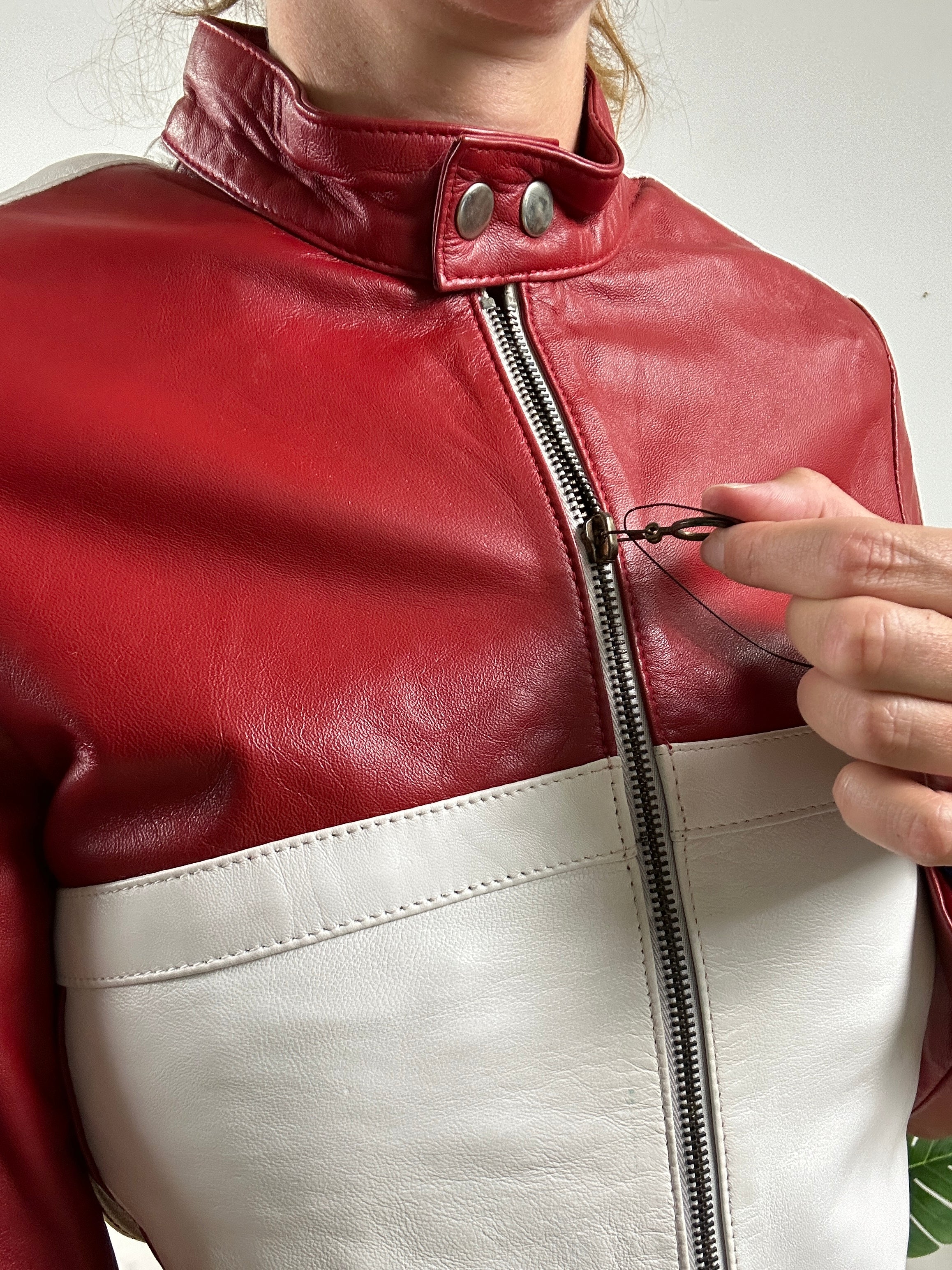 The red y2k jacket