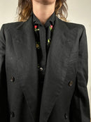 Linen black blazer