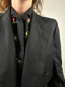 Linen black blazer