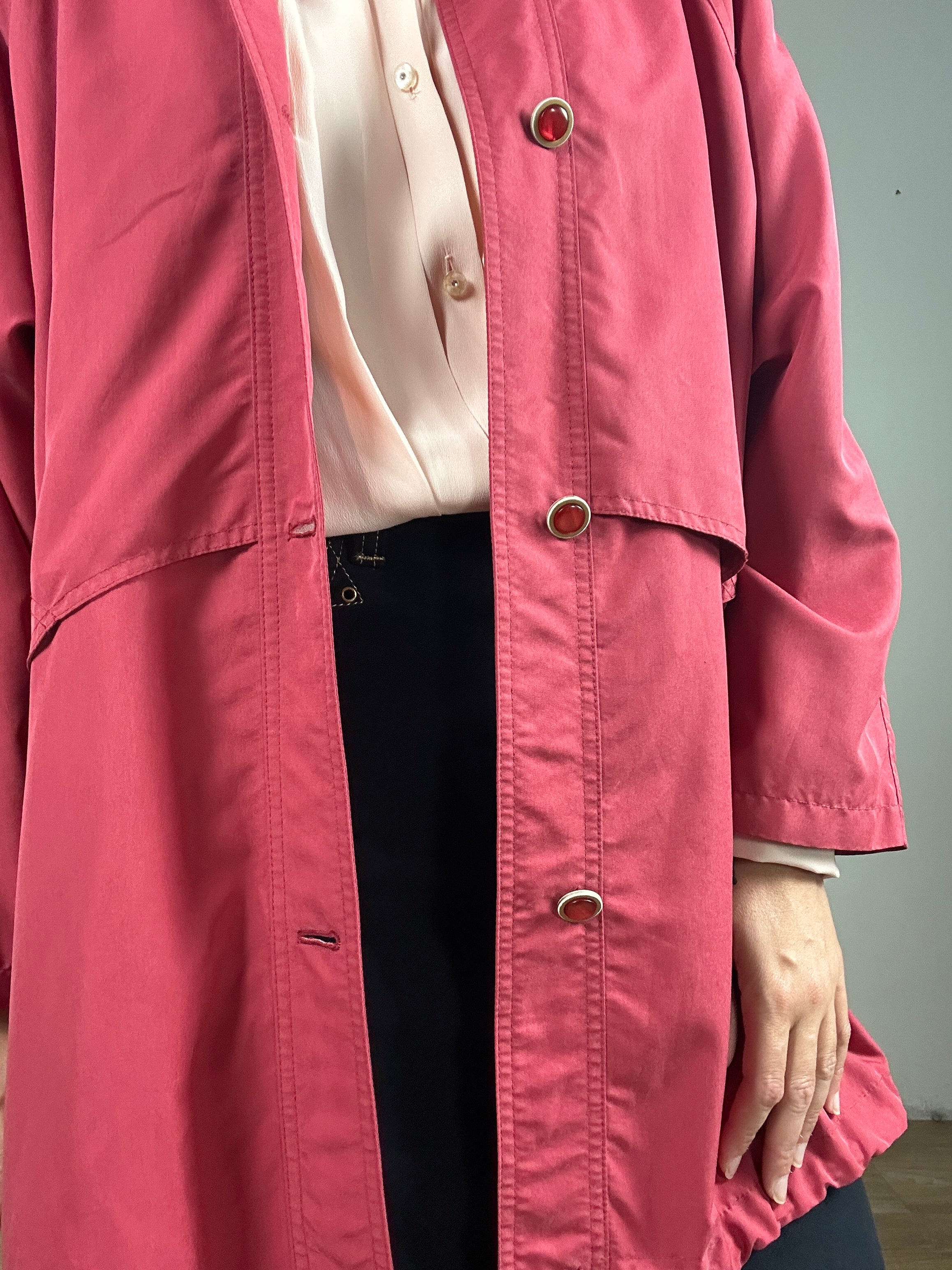 Red 80s trench