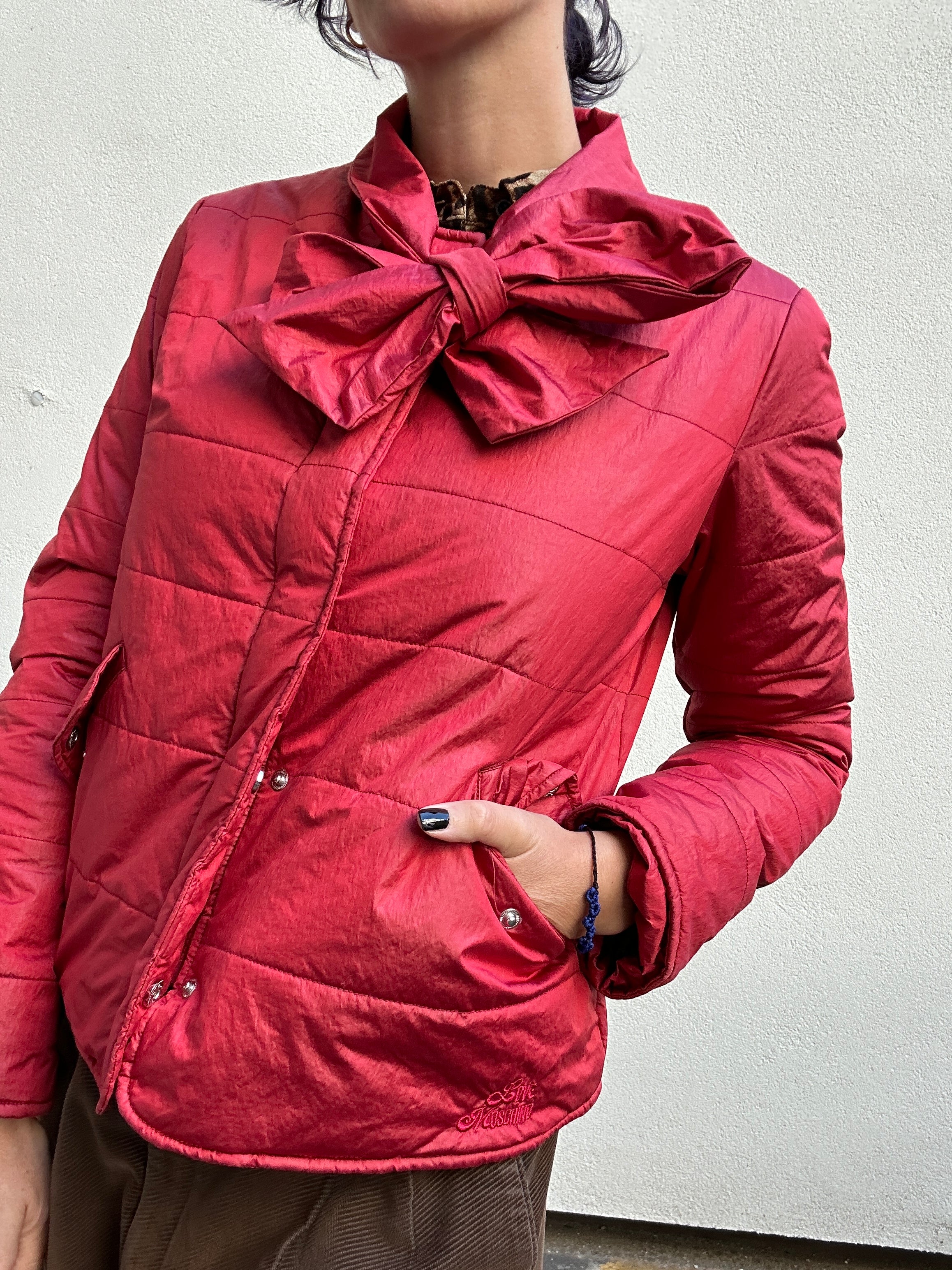 Red Love Moschino coat