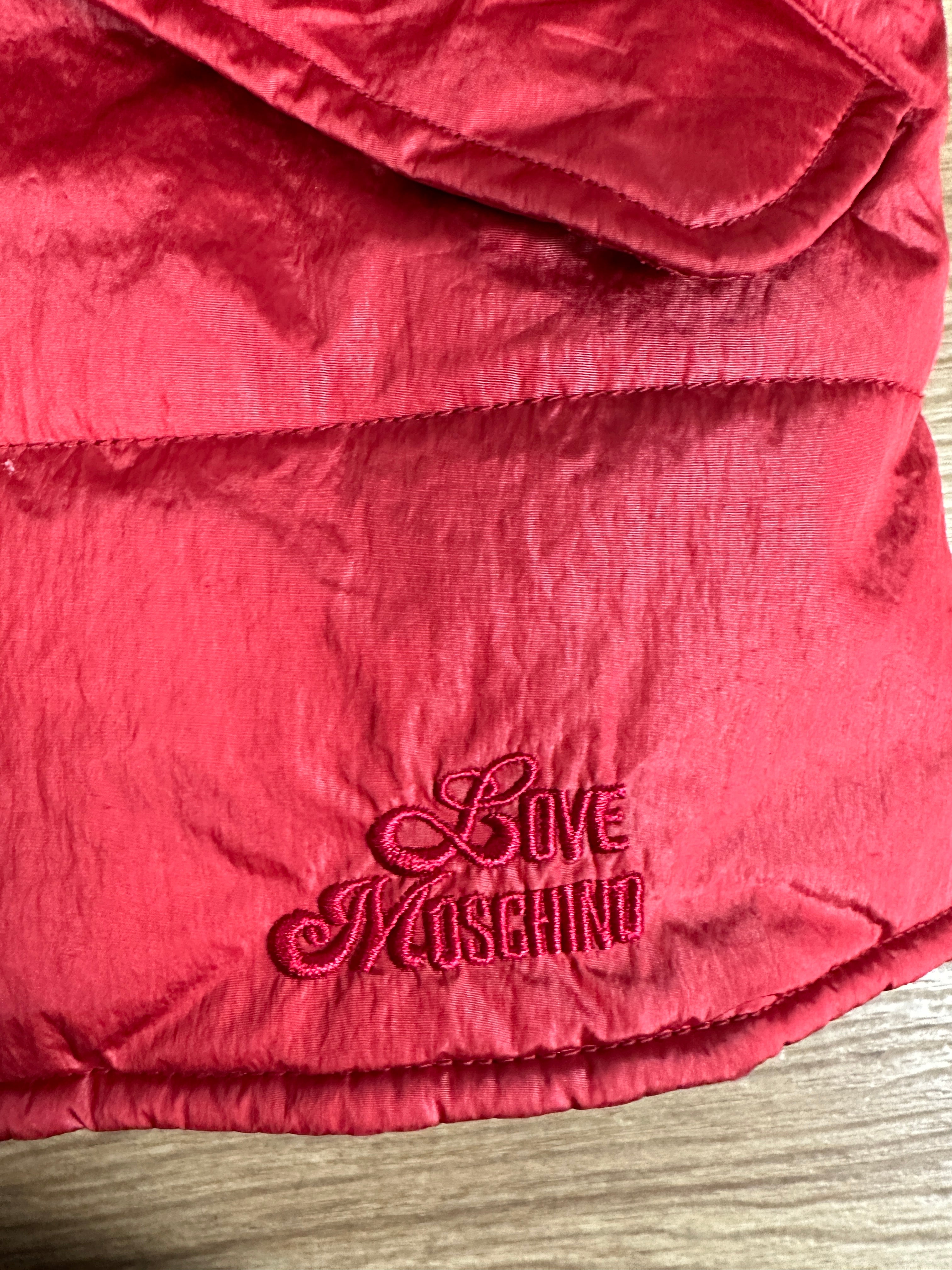 Red Love Moschino coat