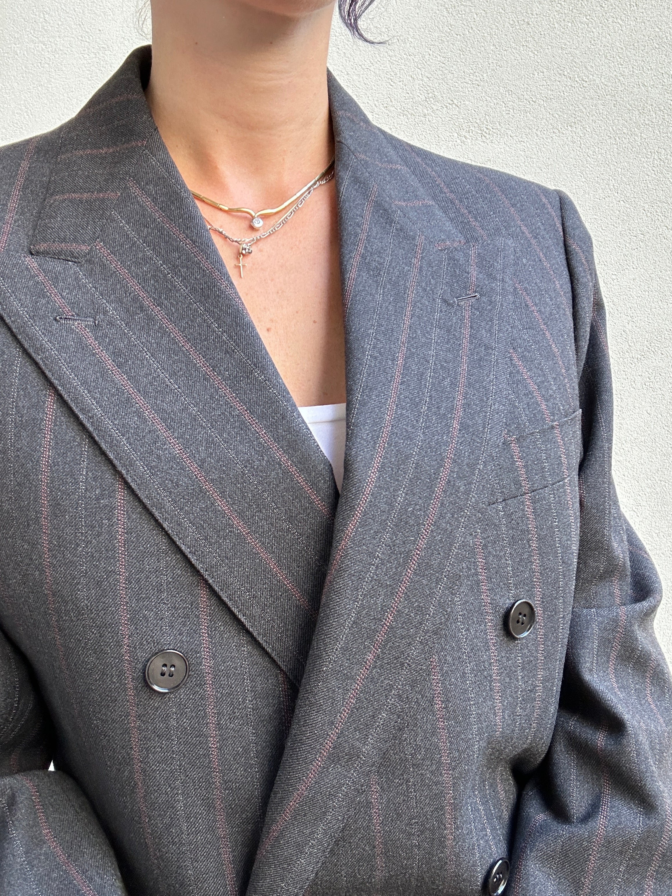 Bruciato stripes handmade blazer