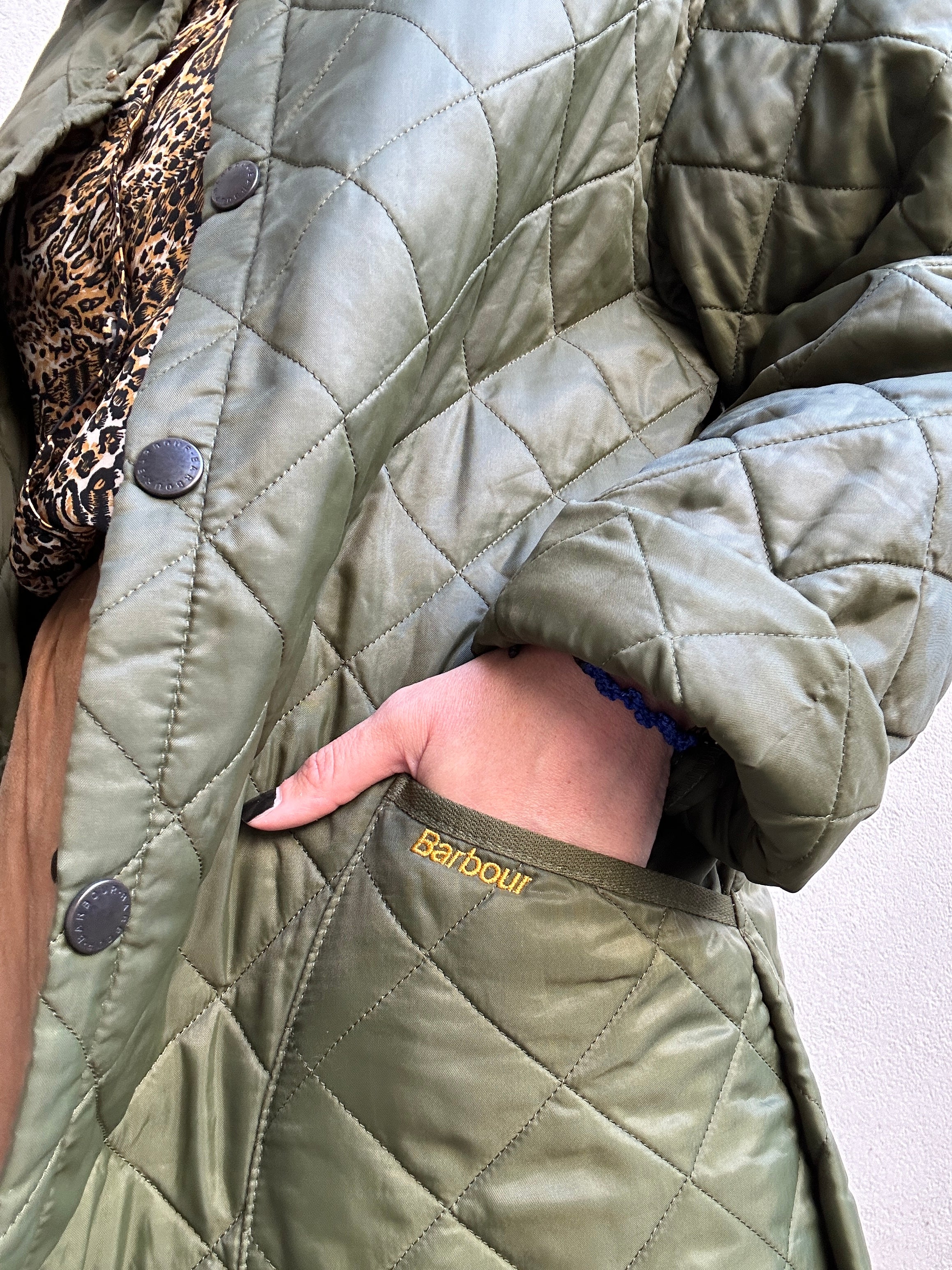 Barbour deep green piumino