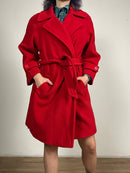 cappotto vintage rosso