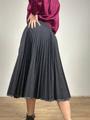 The grey midi skirt