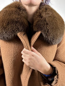 The mix alpaca coat