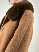 The mix alpaca coat