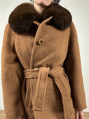 The mix alpaca coat