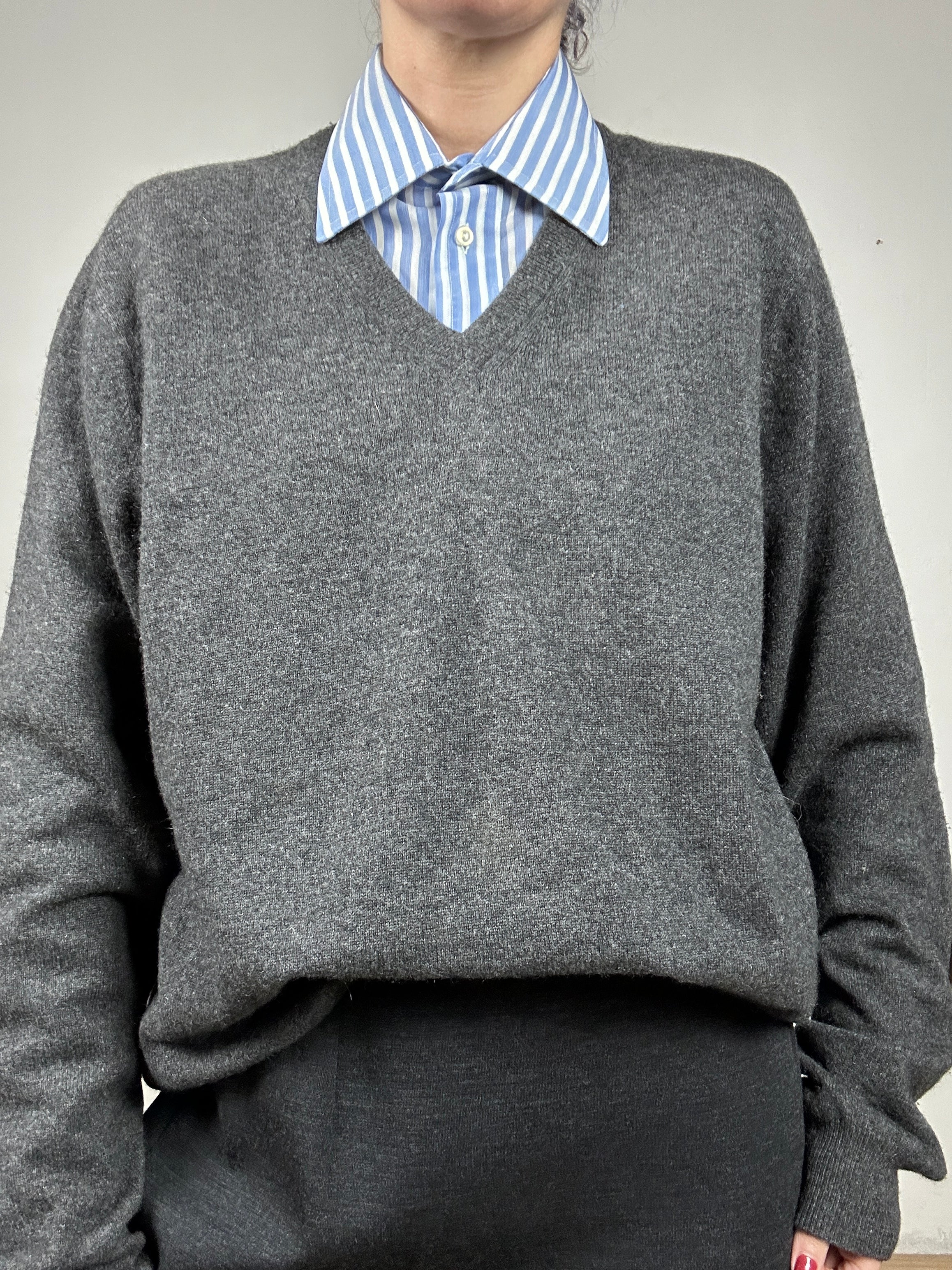 Patch cashmere sweater