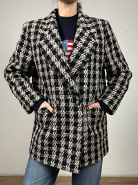 Cappotto con fantasia vichy