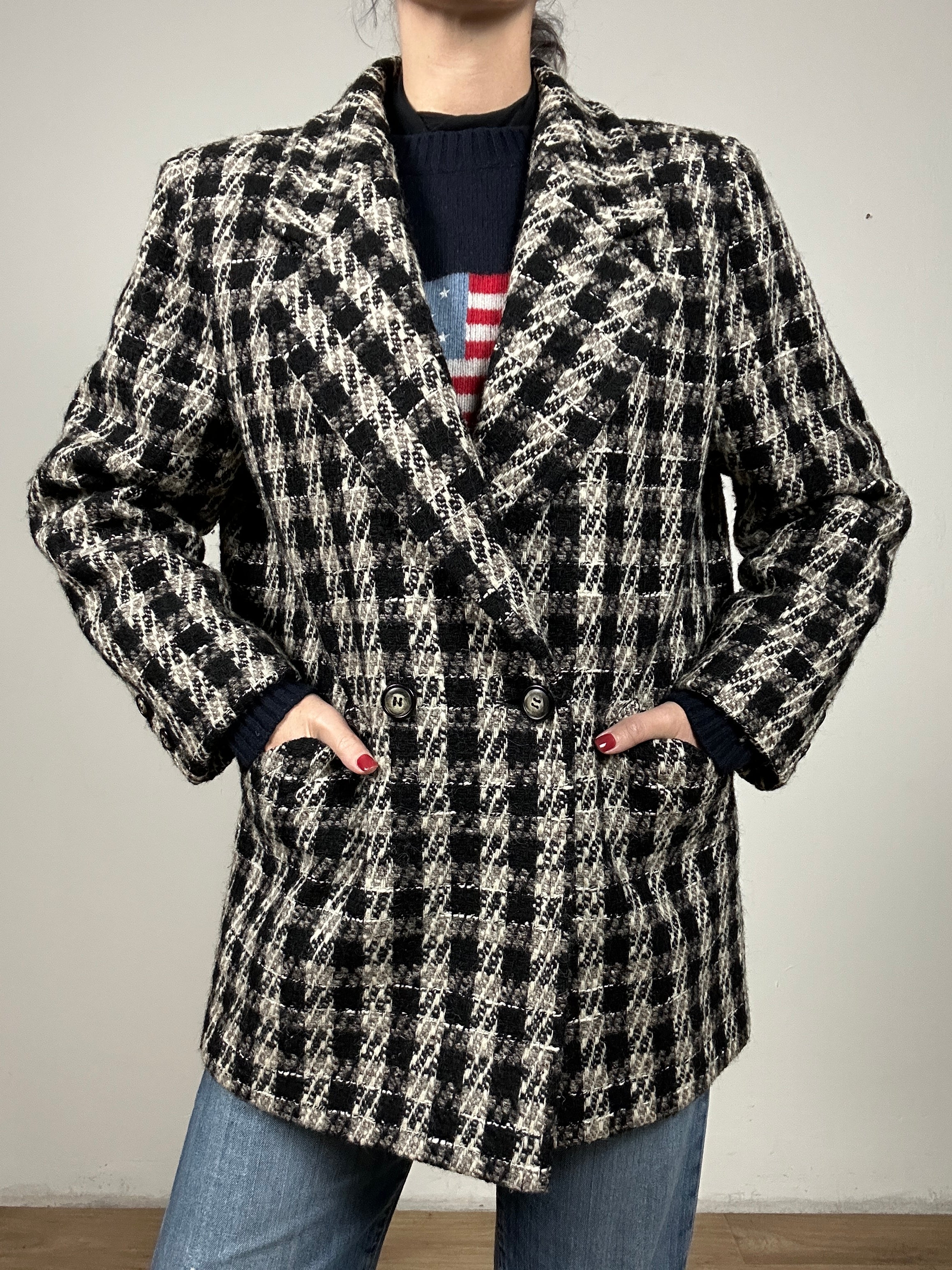 Wool vichy coat