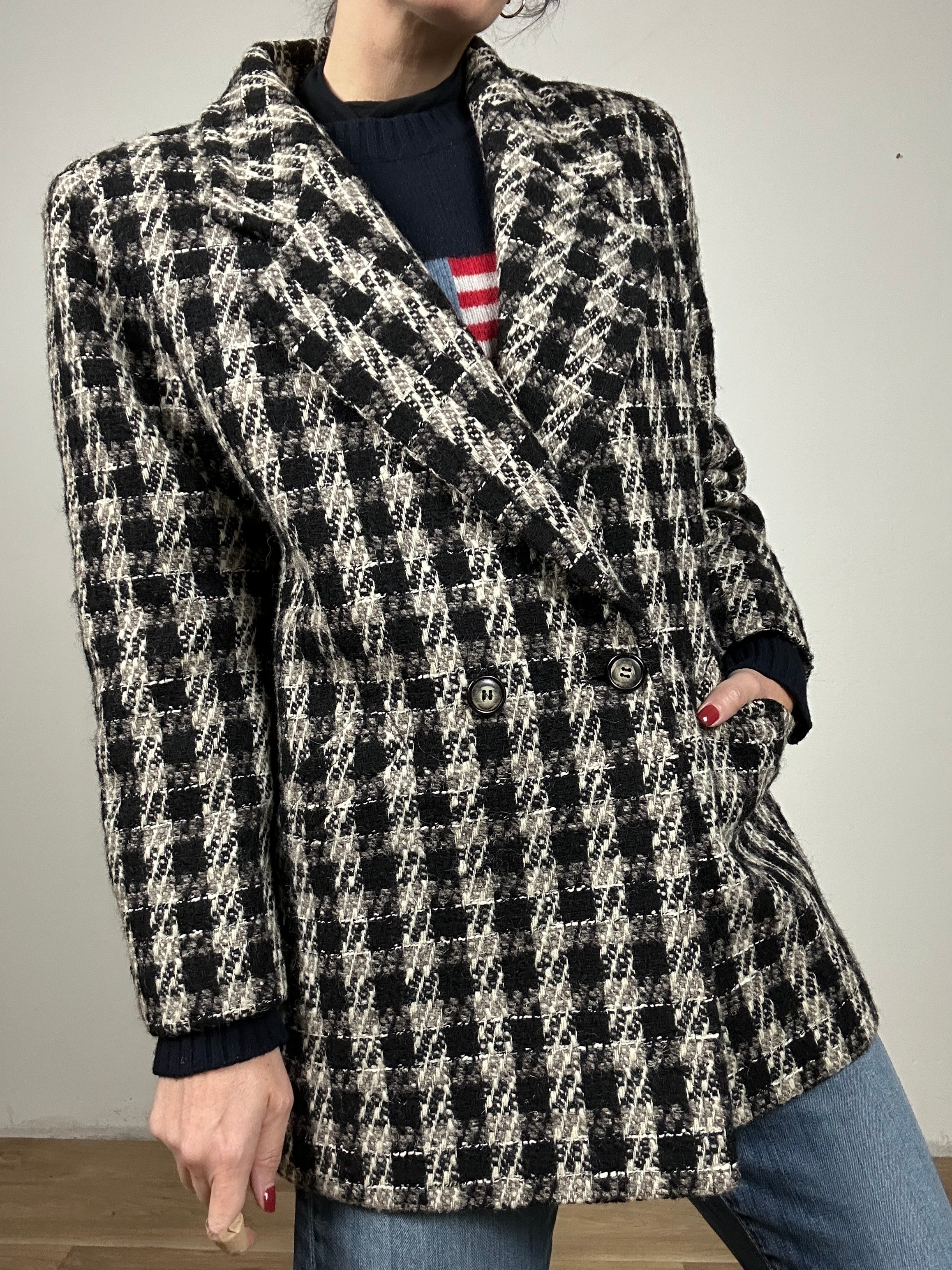 Wool vichy coat