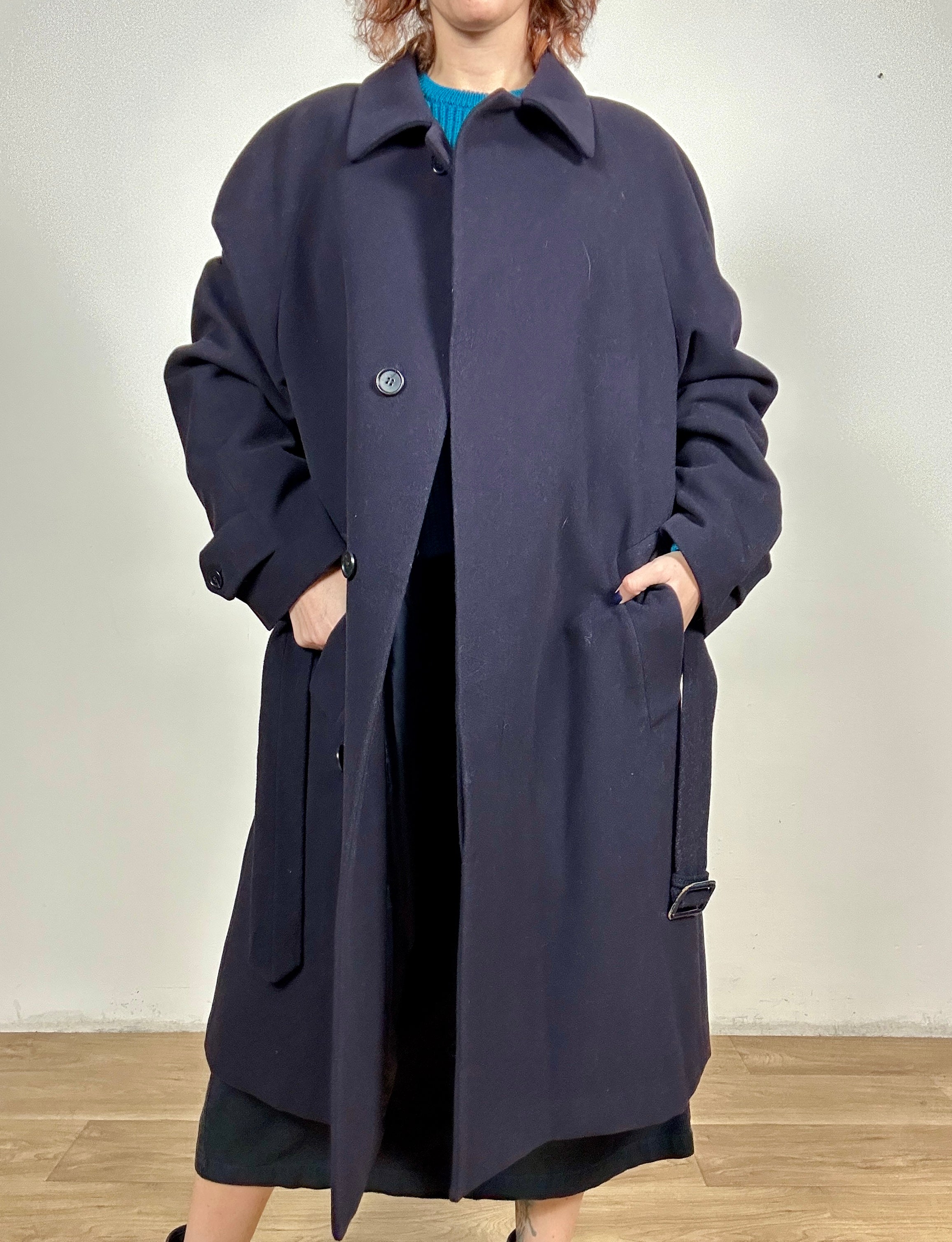 Ferrè Blue coat 80s