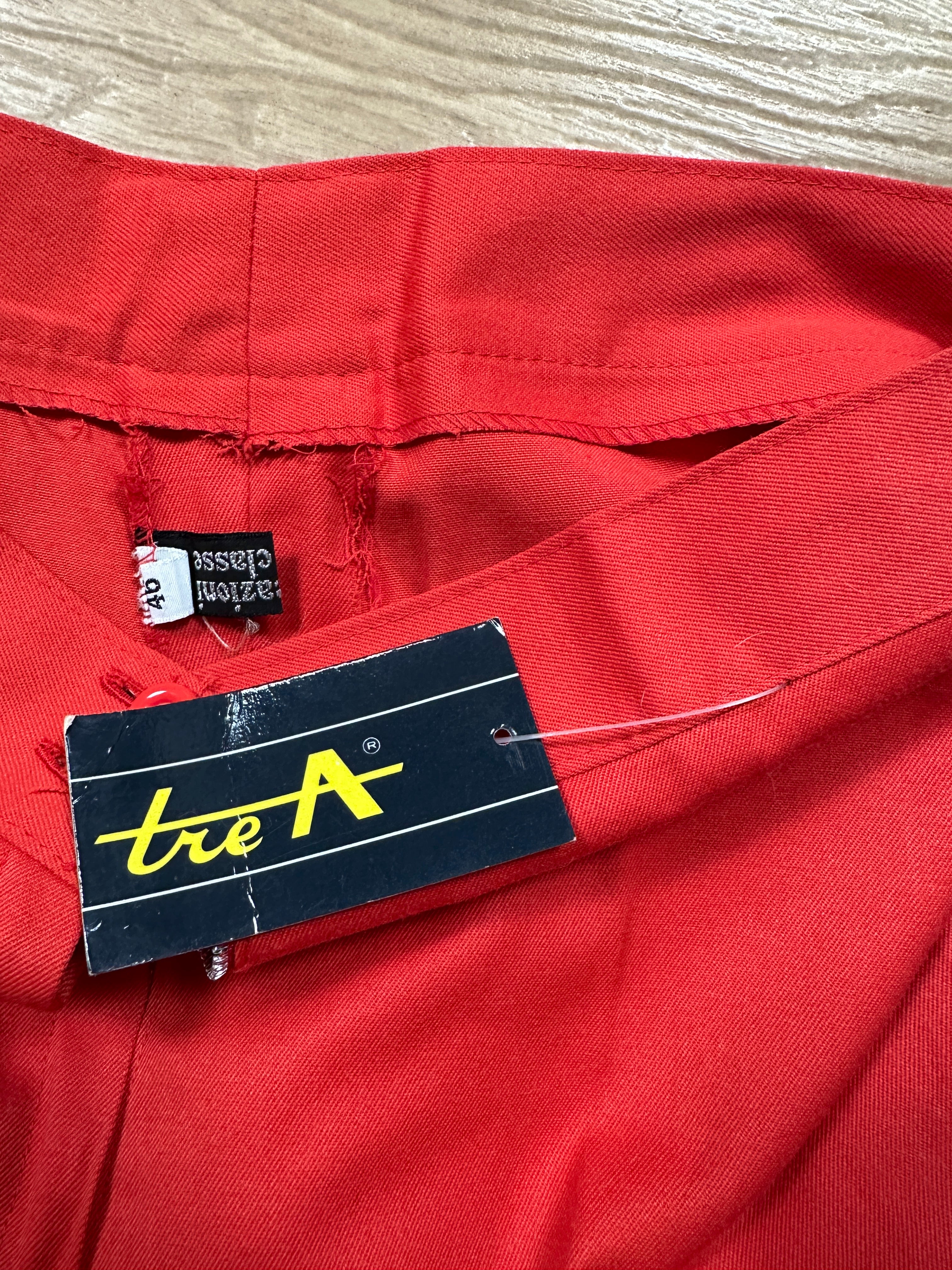 Red 70s pants