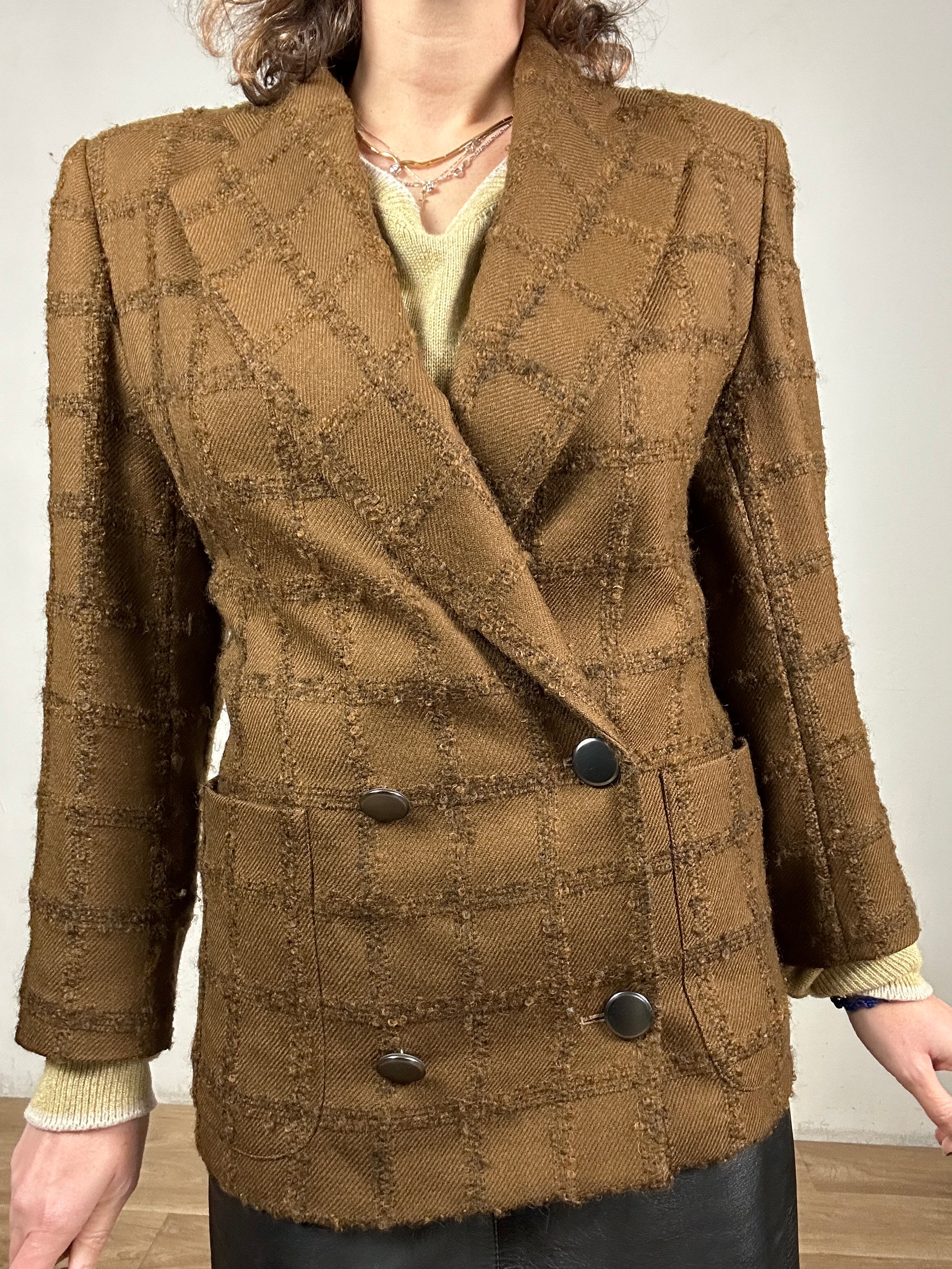 YSL brown blazer