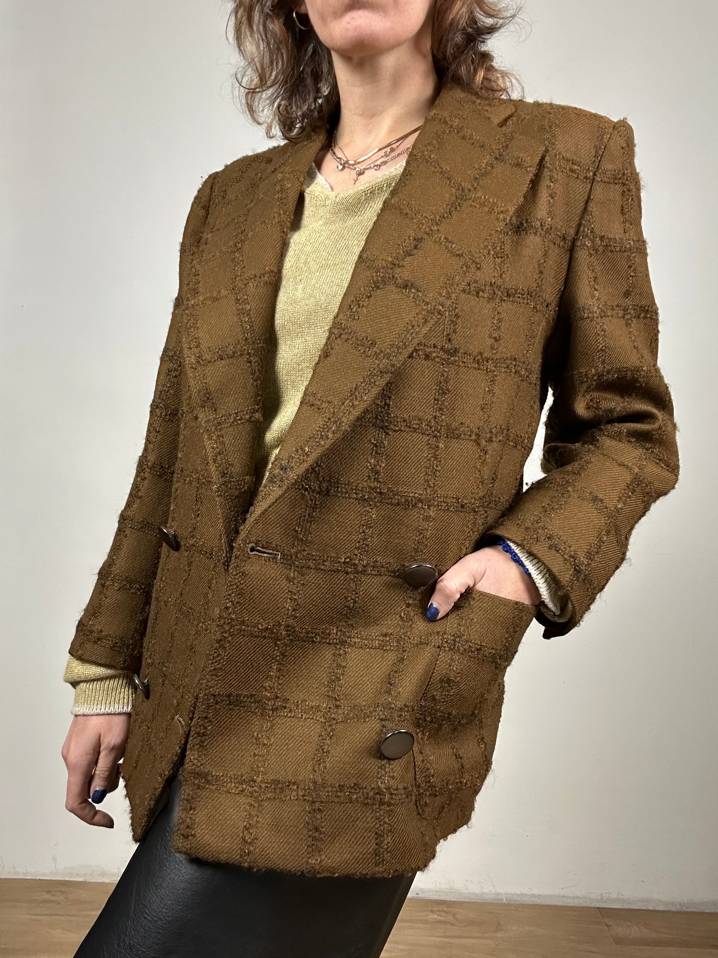 YSL brown blazer