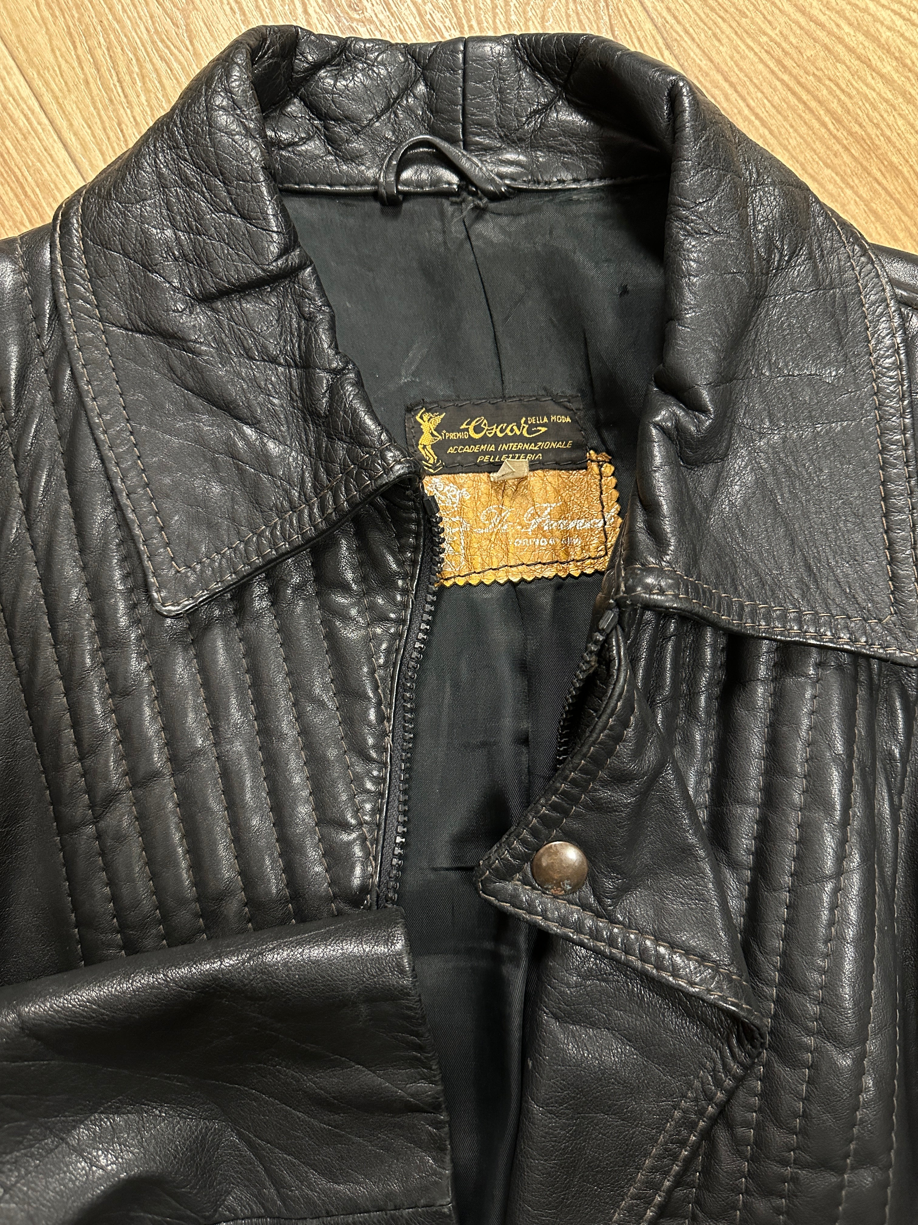 vintage leather jacket