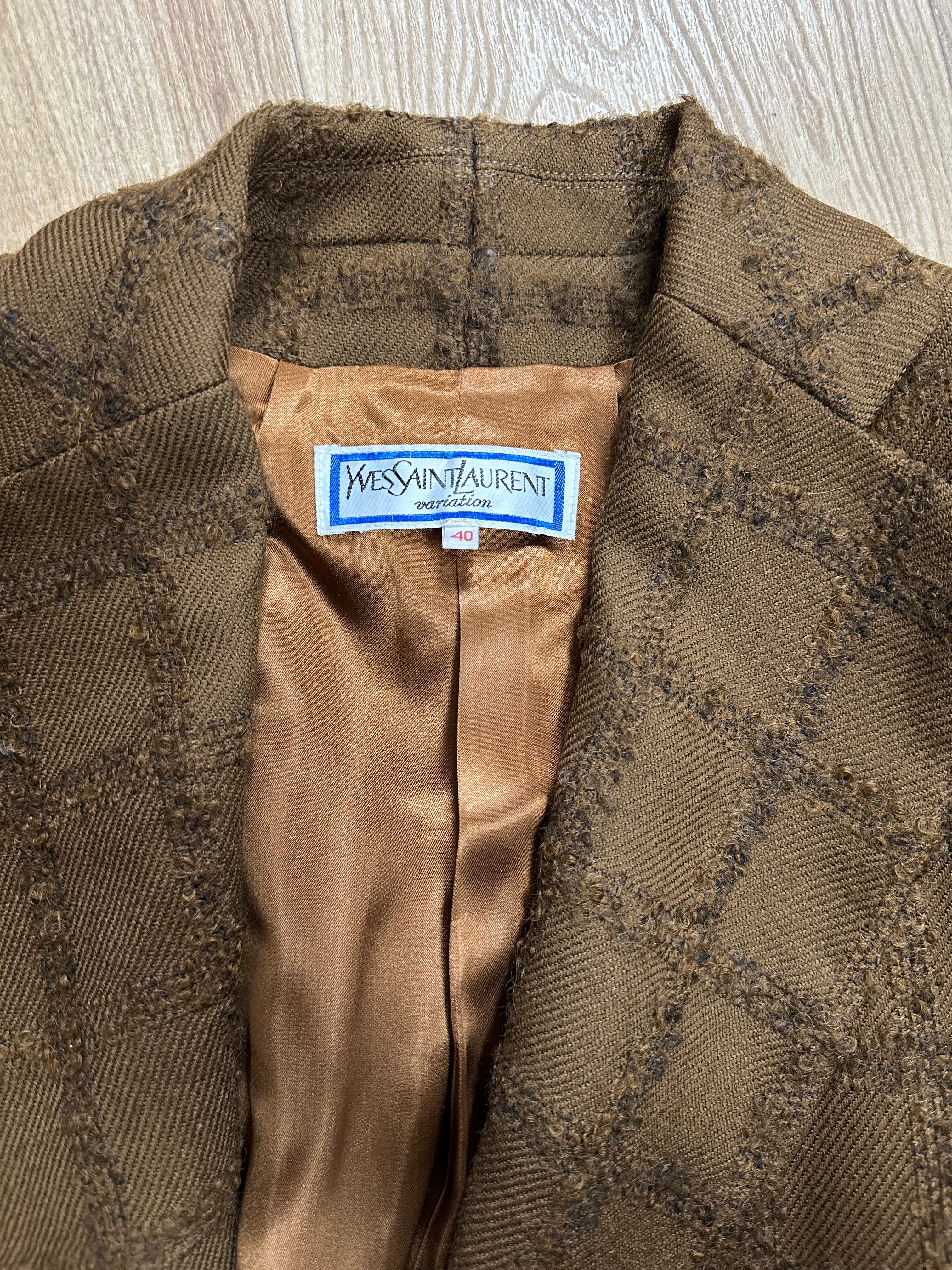 YSL brown blazer