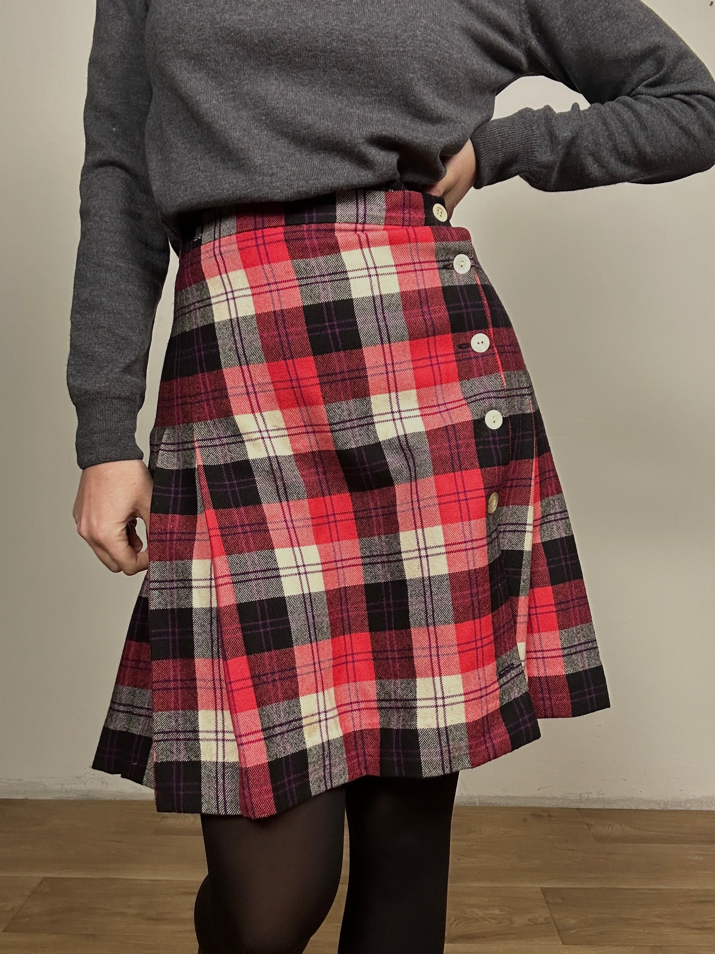 Lanvin tartan skirt