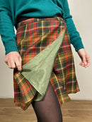 Hot grandma tartan skirt