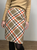 Benetton tartan skirt