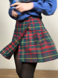 Green tartan skirt