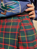 Green tartan skirt