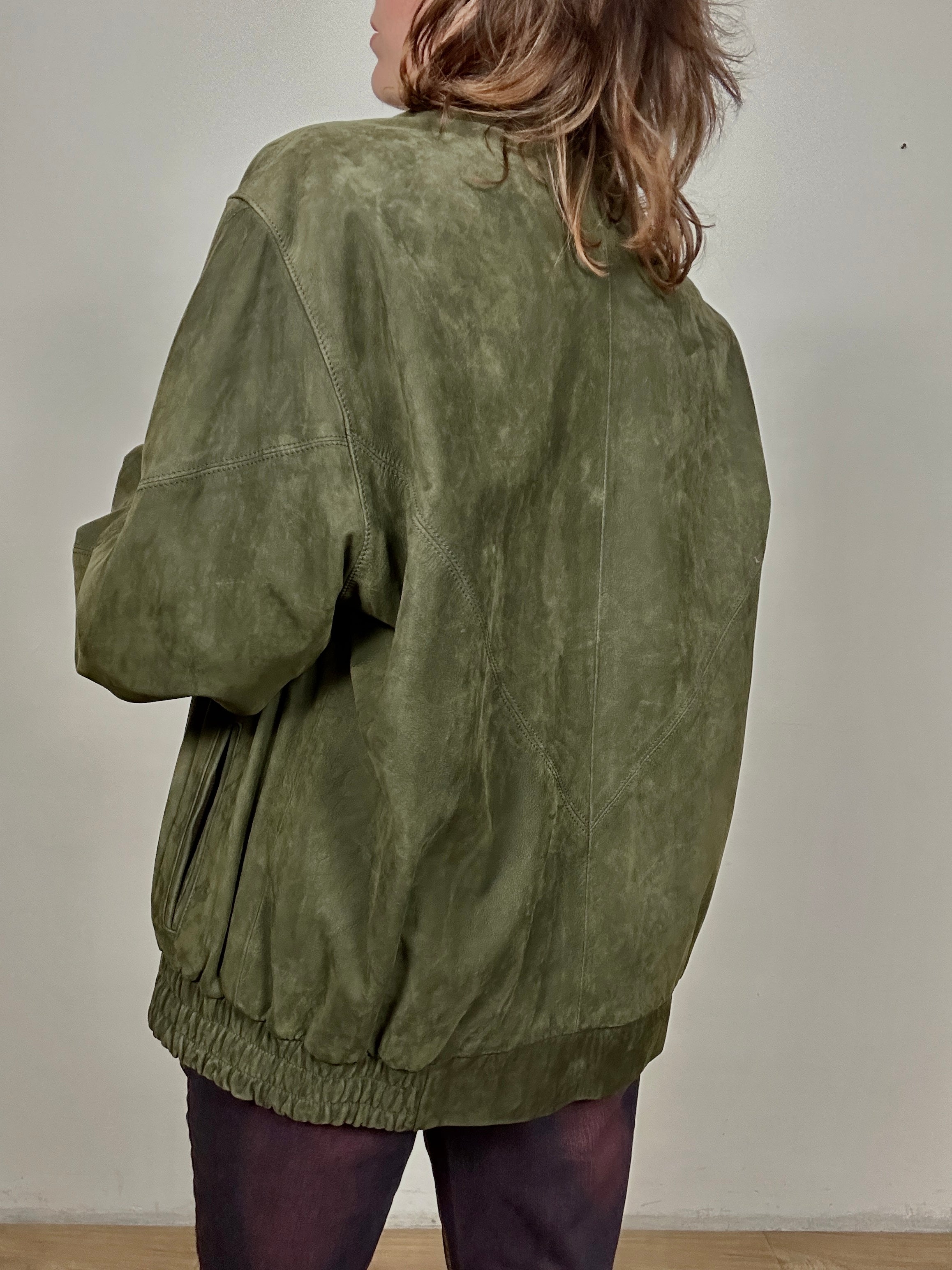 EverGreen leather bomber