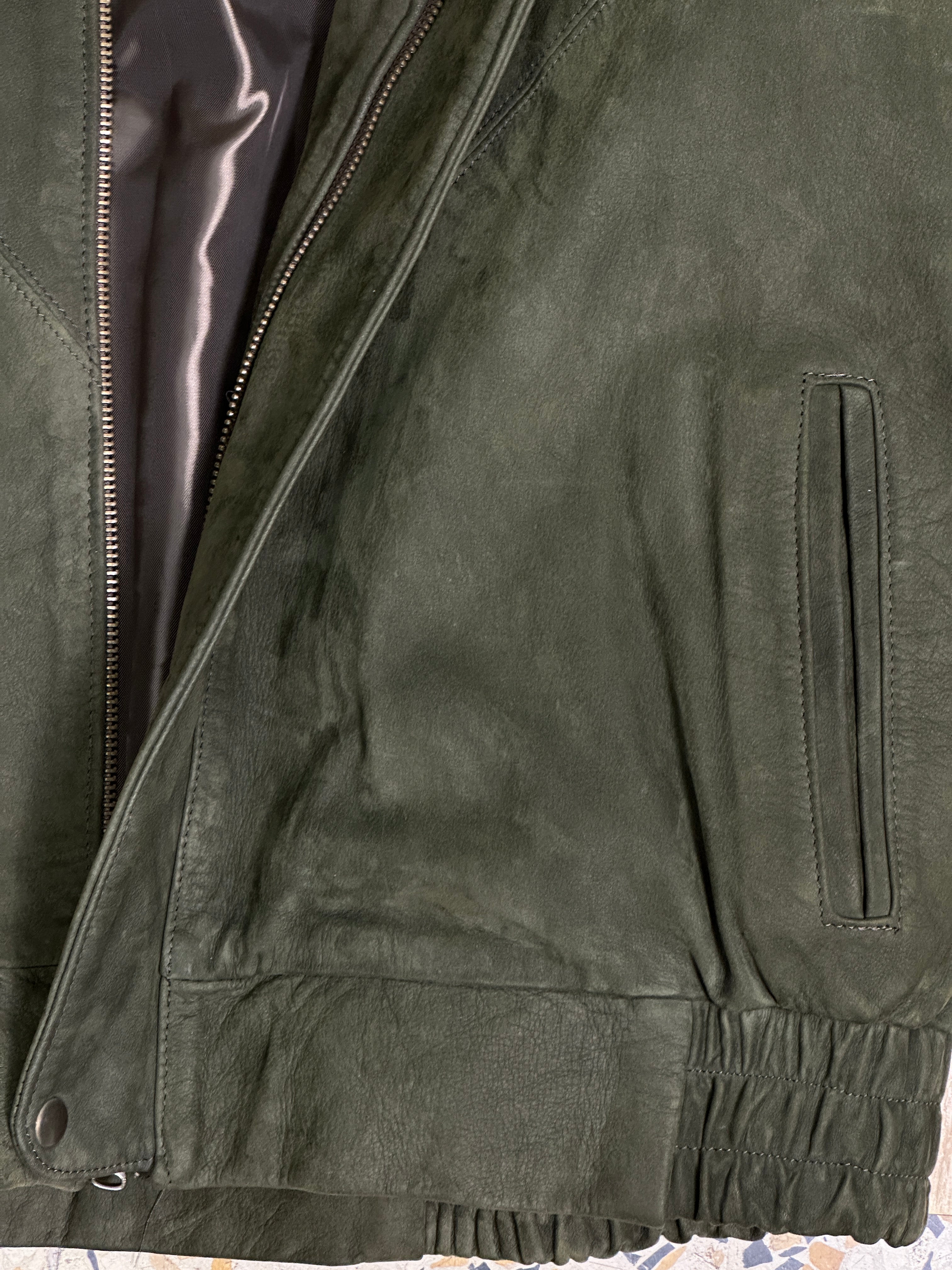 EverGreen leather bomber