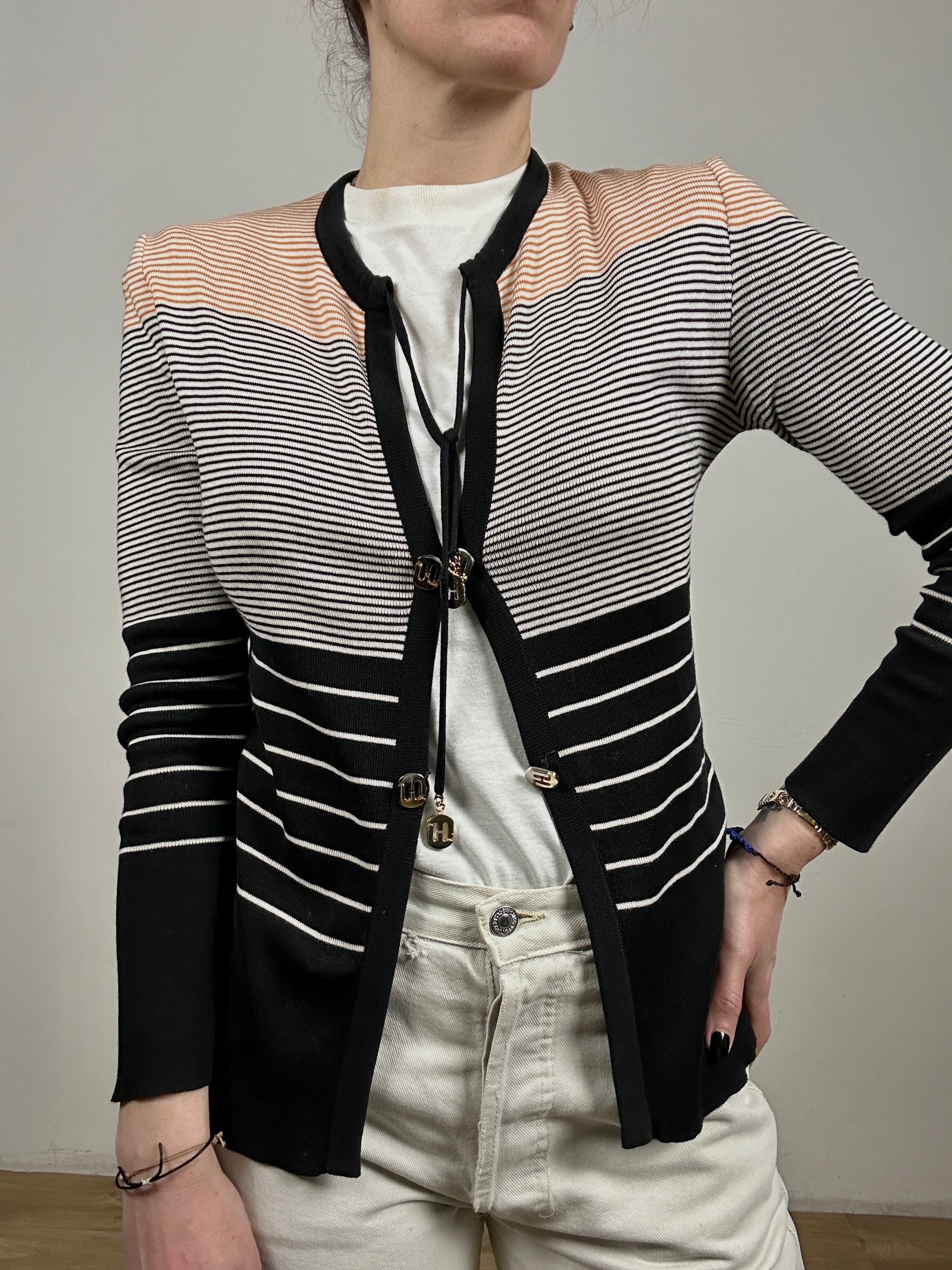 Ferragamo stripes cardigan